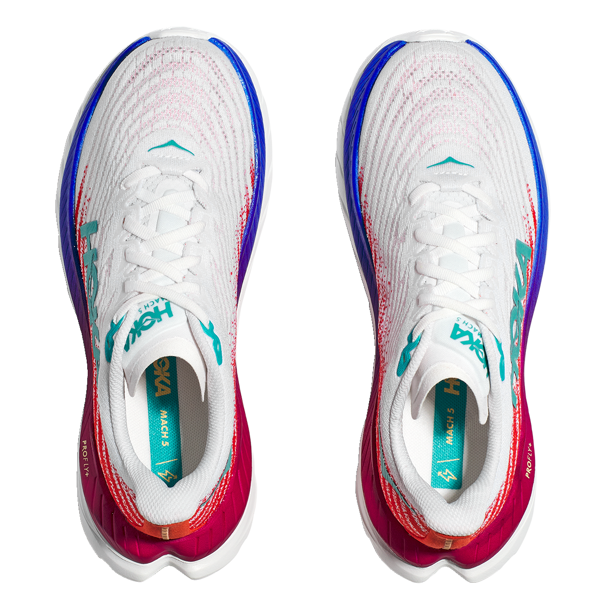 HOKA MEN'S MACH 5 - WIDE 2E - WFM WHITE FLAME 