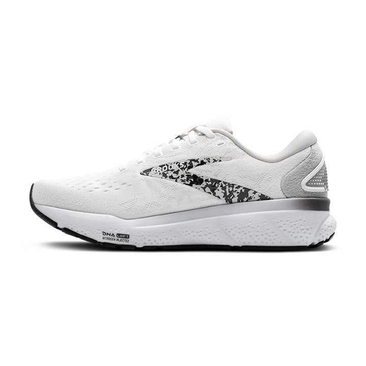 BROOKS WOMEN'S GHOST 16 - B - 147 WHITE/OYSTER/LAVA 