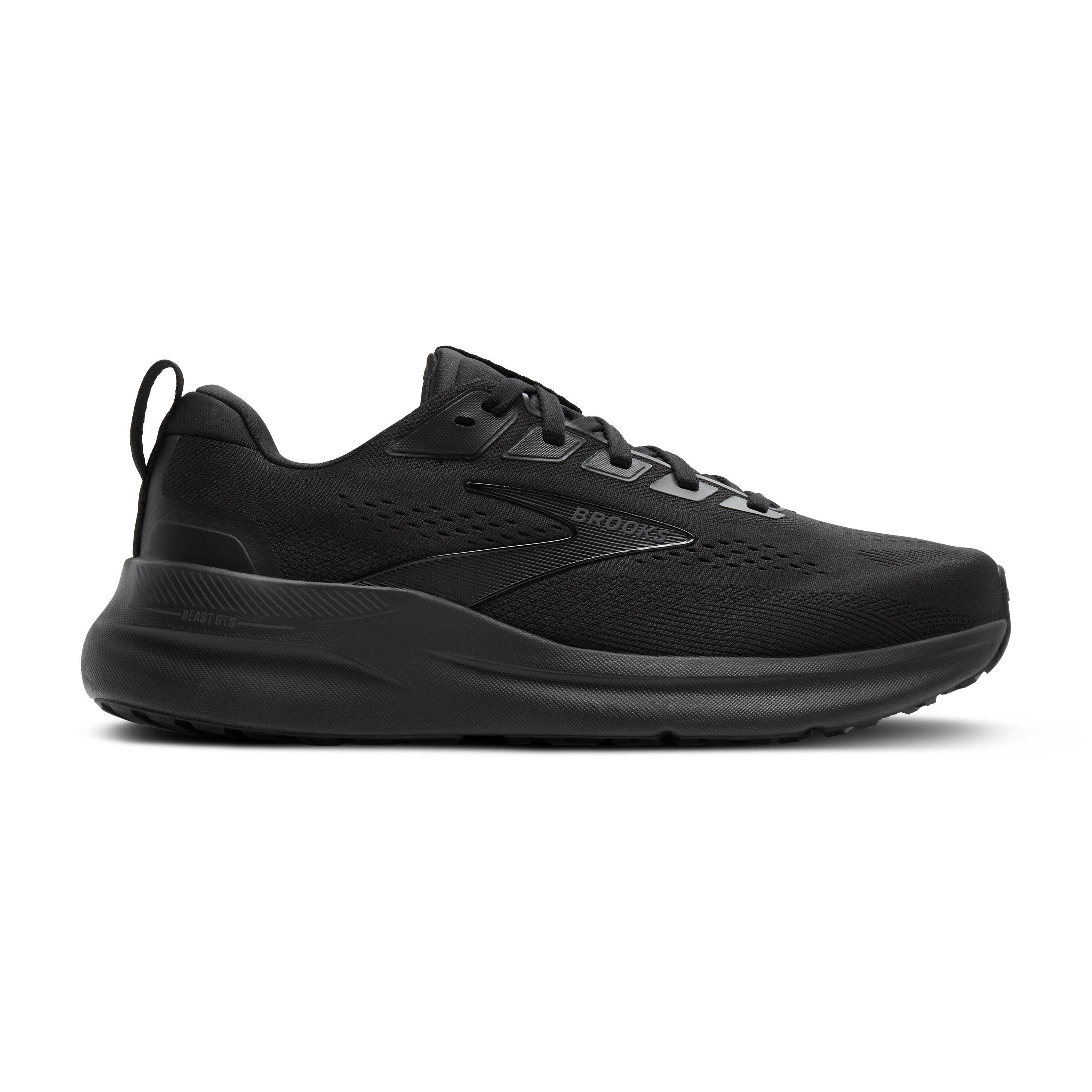 BROOKS MEN'S BEAST GTS 26 - WIDE 2E - BLACK/BLACK/GREY 7.0