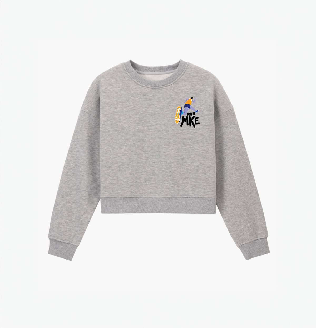 WOMEN'S DROP SHOULDER CREW - NO PACE LIKE HOAN - HEATHER GRAY