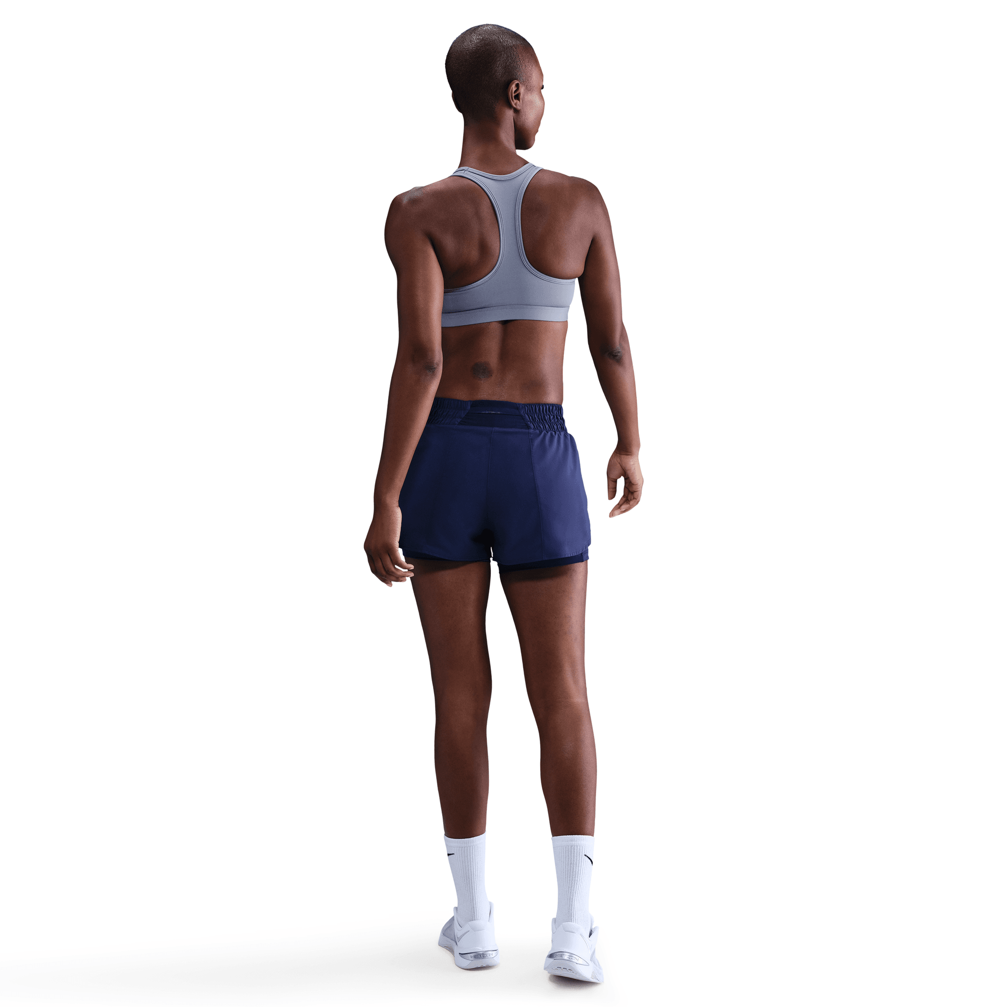 NIKE SWOOSH MEDIUM SUPPORT BRA - WORLD INDIGO