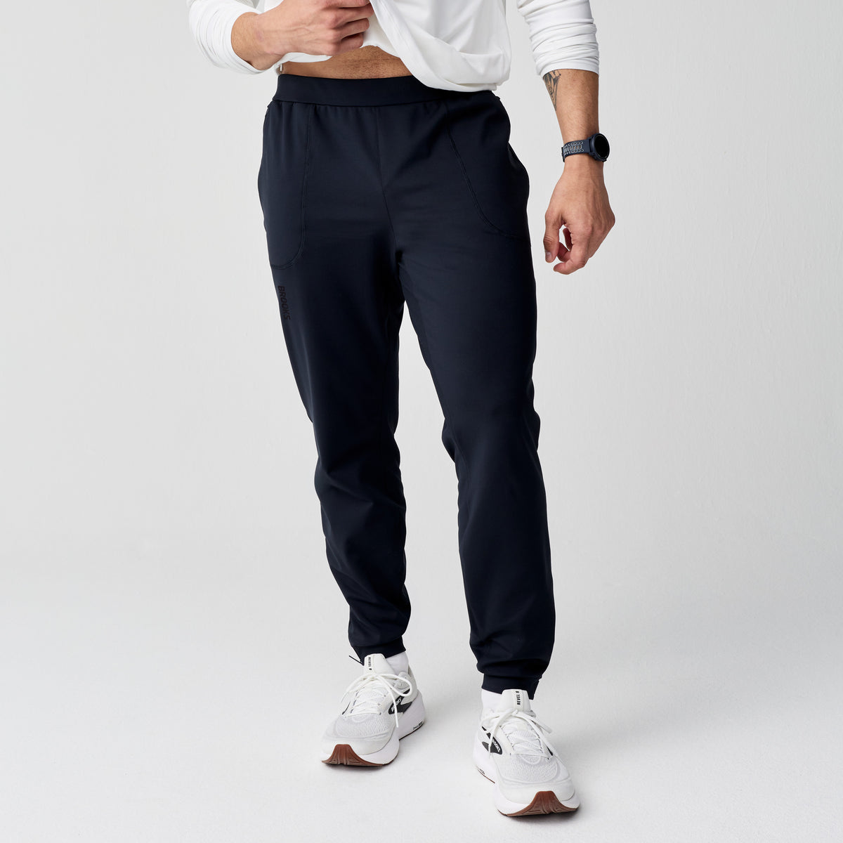 BROOKS MEN'S THERMAL PANT - BLACK 057 BLACK