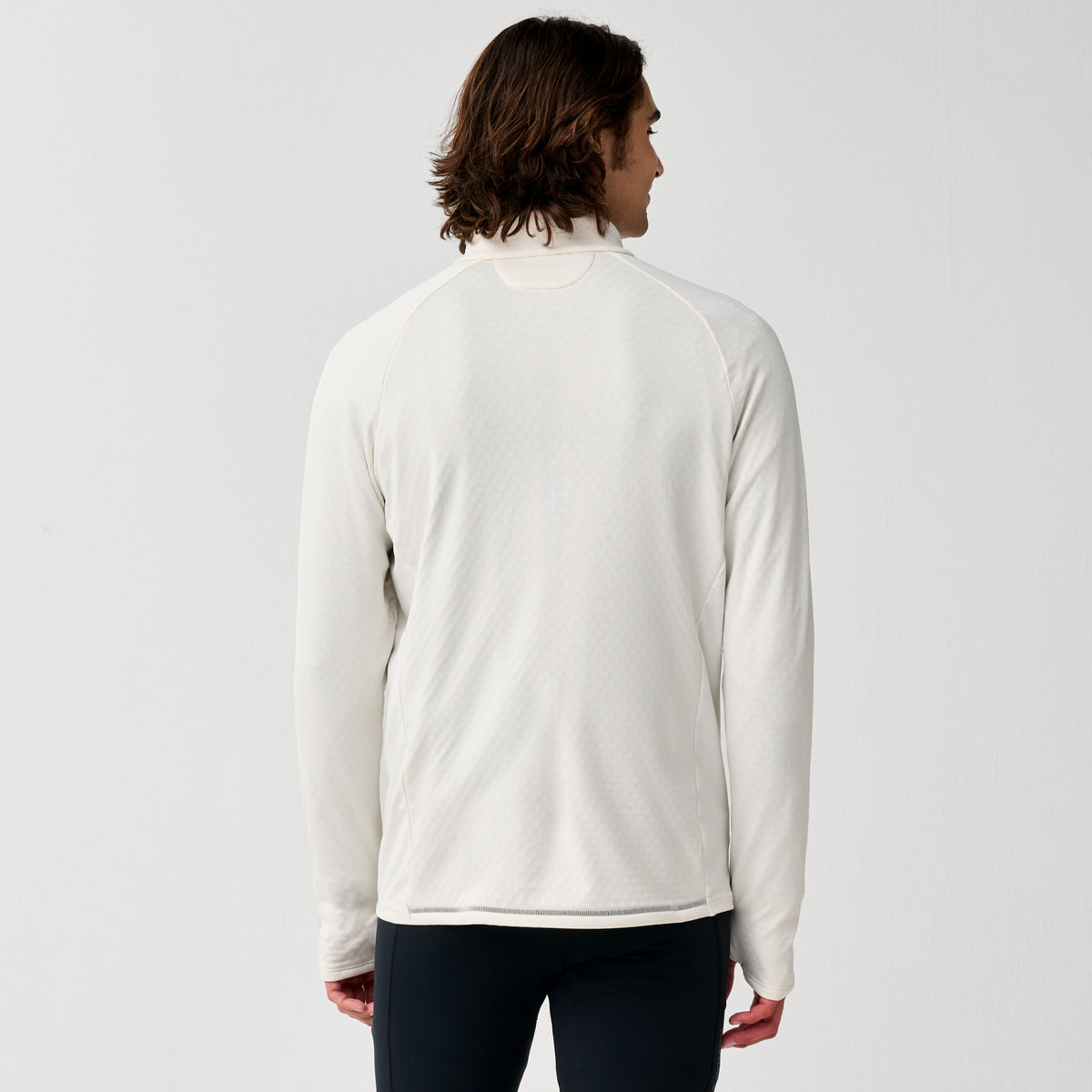 BROOKS MEN'S MOMENTUM THERMAL HALFZIP - BONE