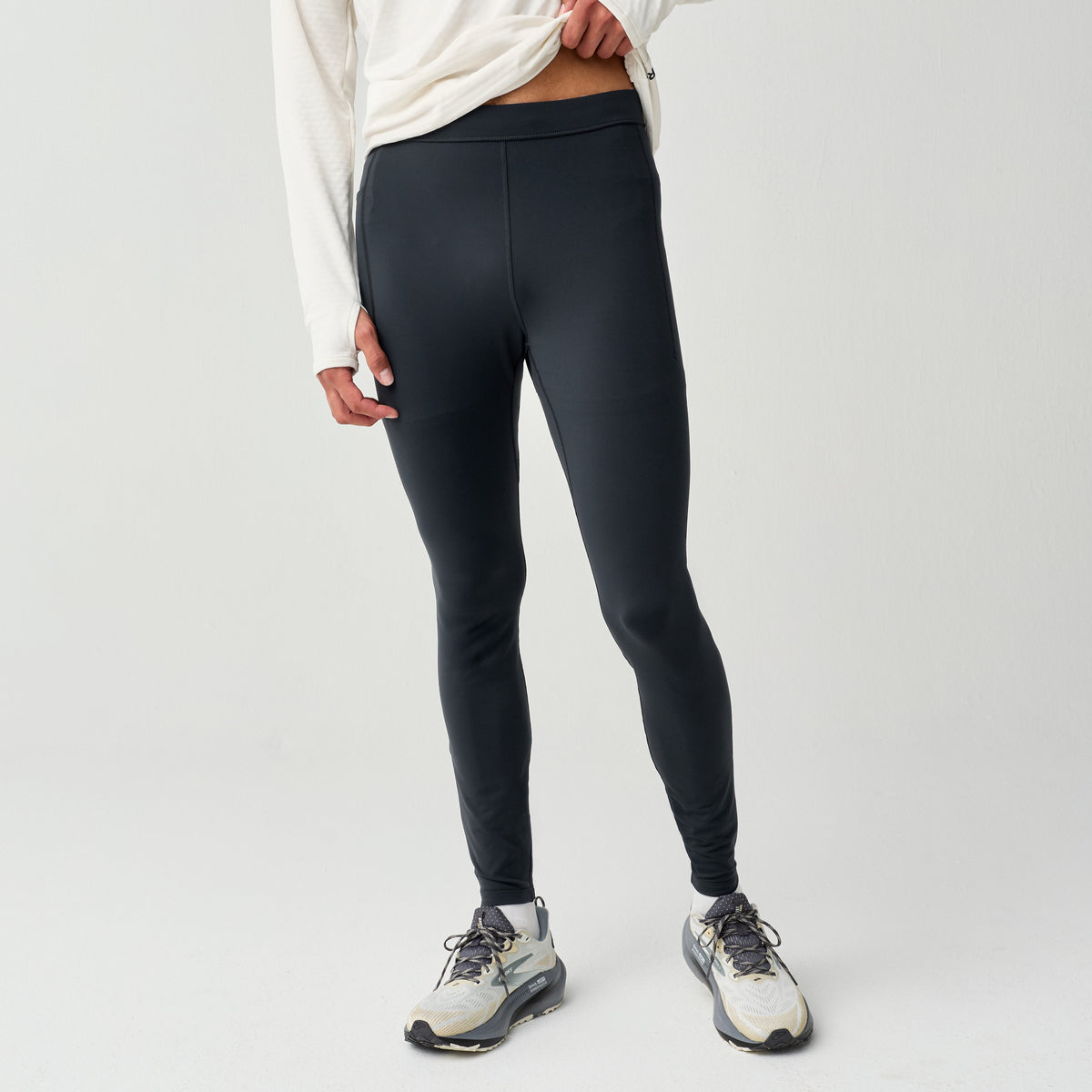 BROOKS MEN'S MOMENTUM THERMAL TIGHT - BLACK 001 BLACK