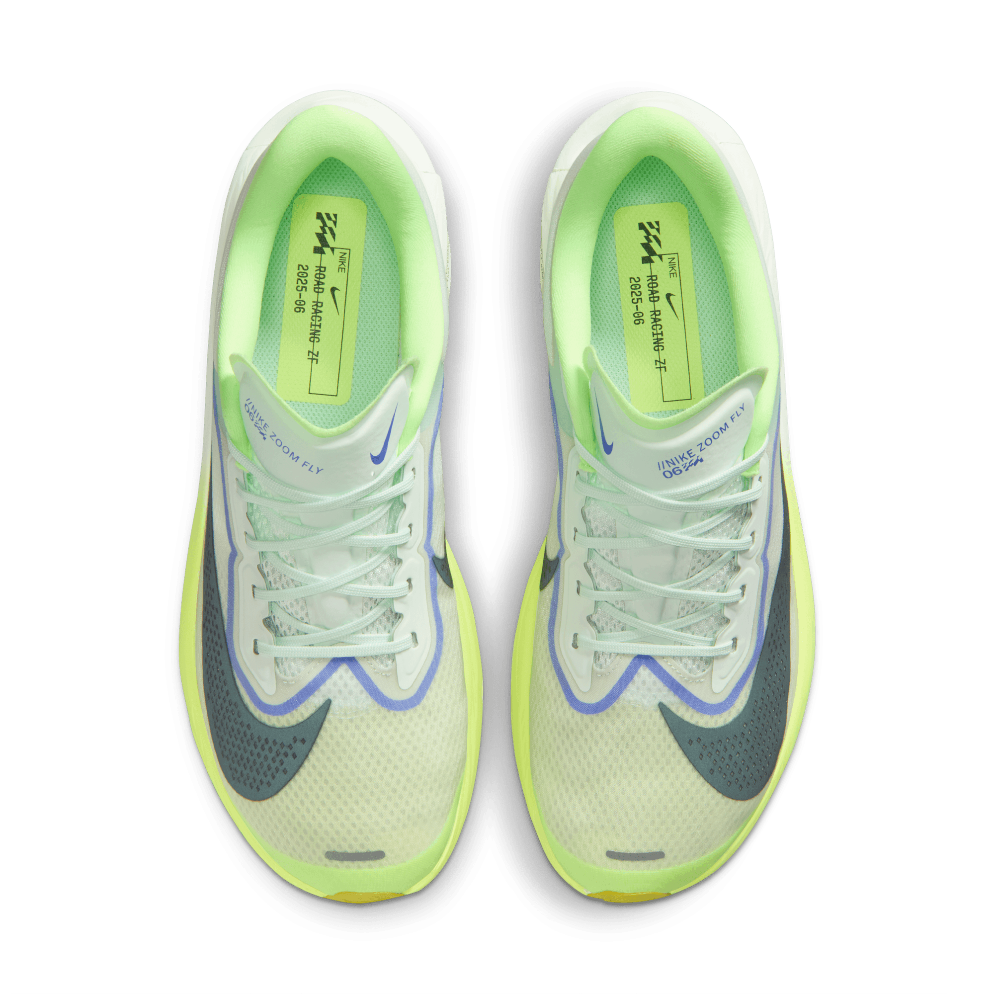 NIKE MEN'S ZOOM FLY 6 - D - BARELY GREEN/BLACK SPRUCE