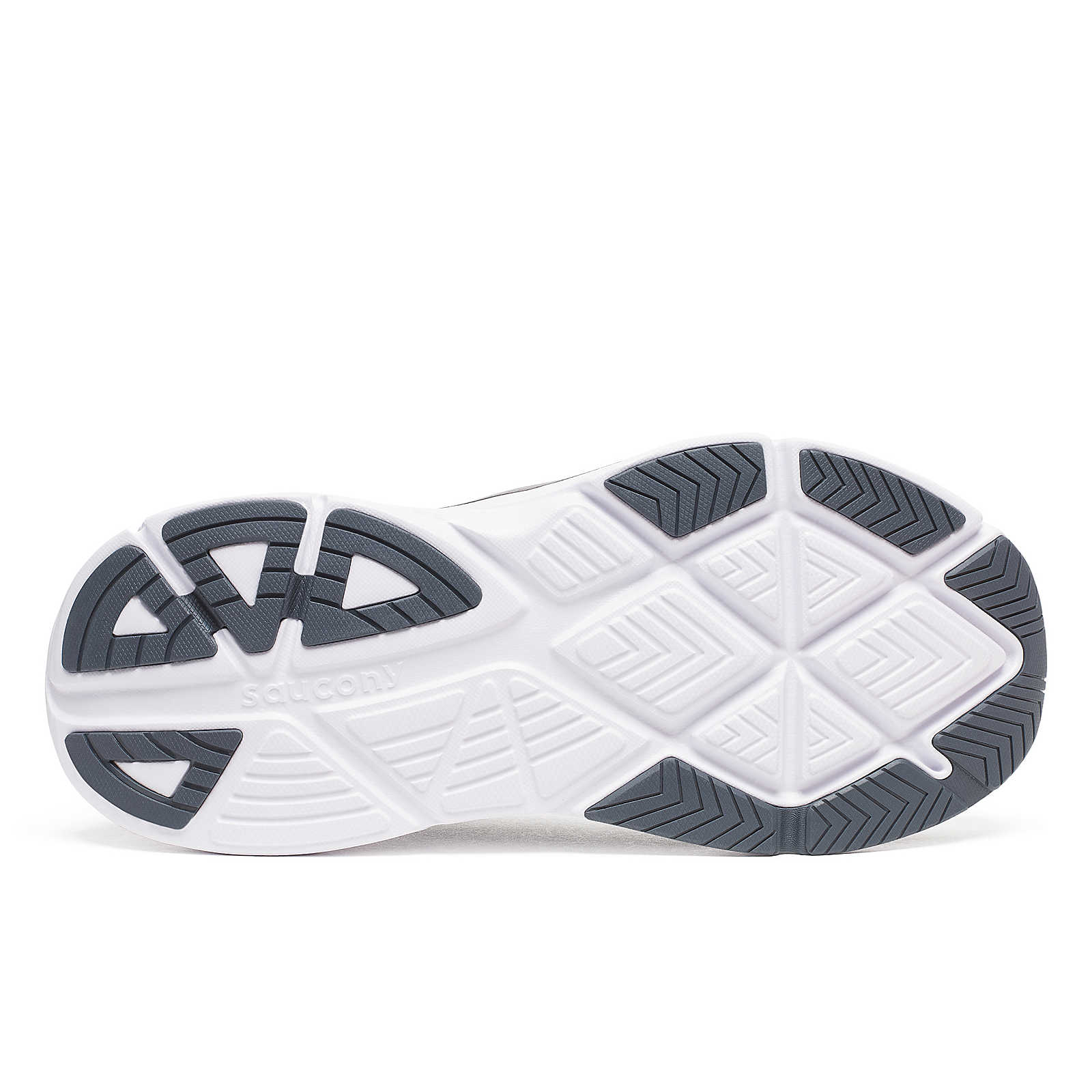 SAUCONY MEN'S GUIDE 18 - WIDE 2E - 100 BLACK/WHITE - SIZE 8.5