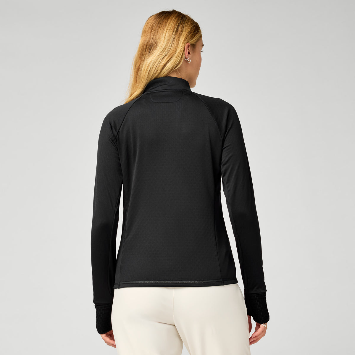 BROOKS WOMEN'S MOMENTUM THERMAL 1/4 ZIP - BLACK