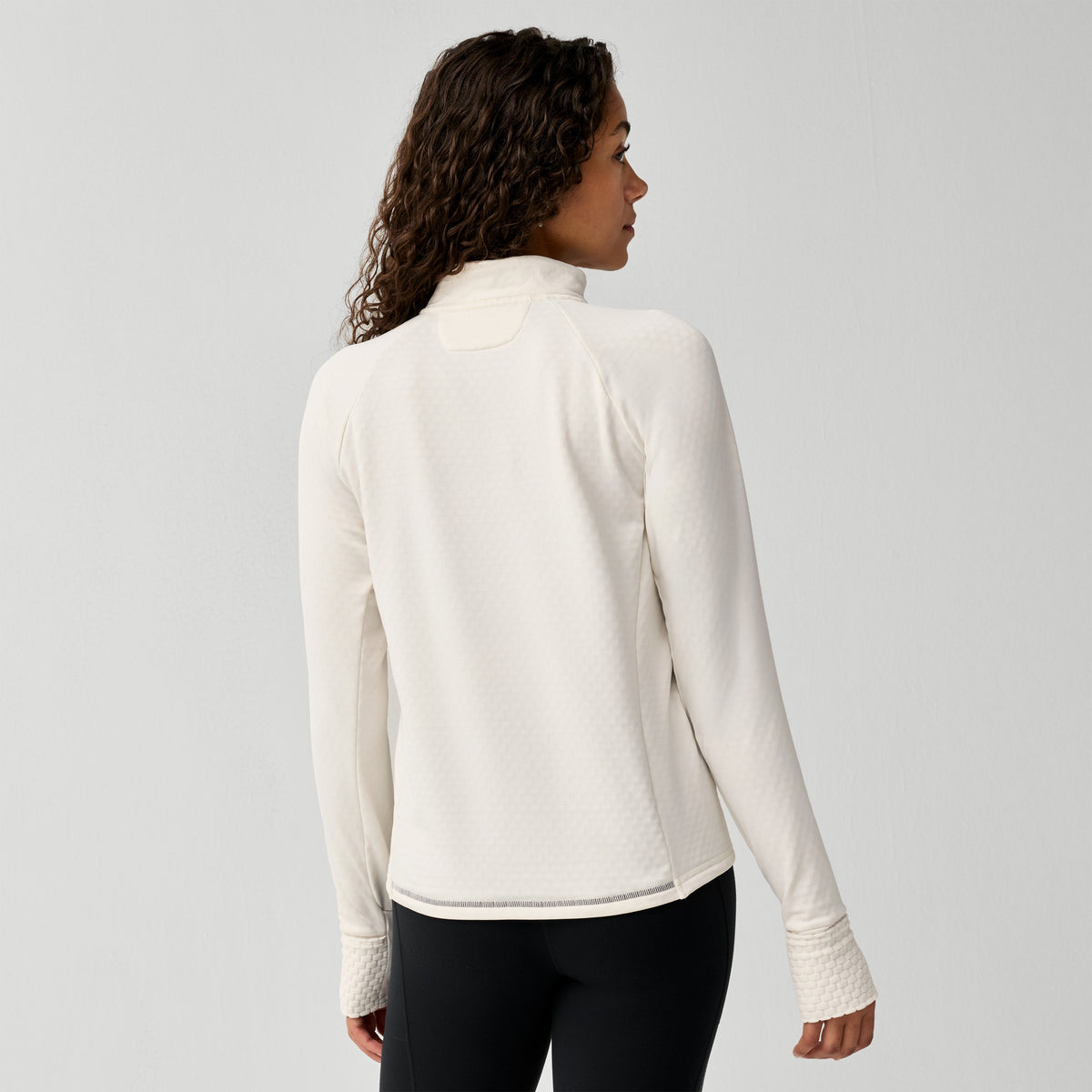 BROOKS WOMEN'S MOMENTUM THERMAL 1/4 ZIP - BONE