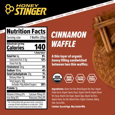 honey stinger gluten free waffle 