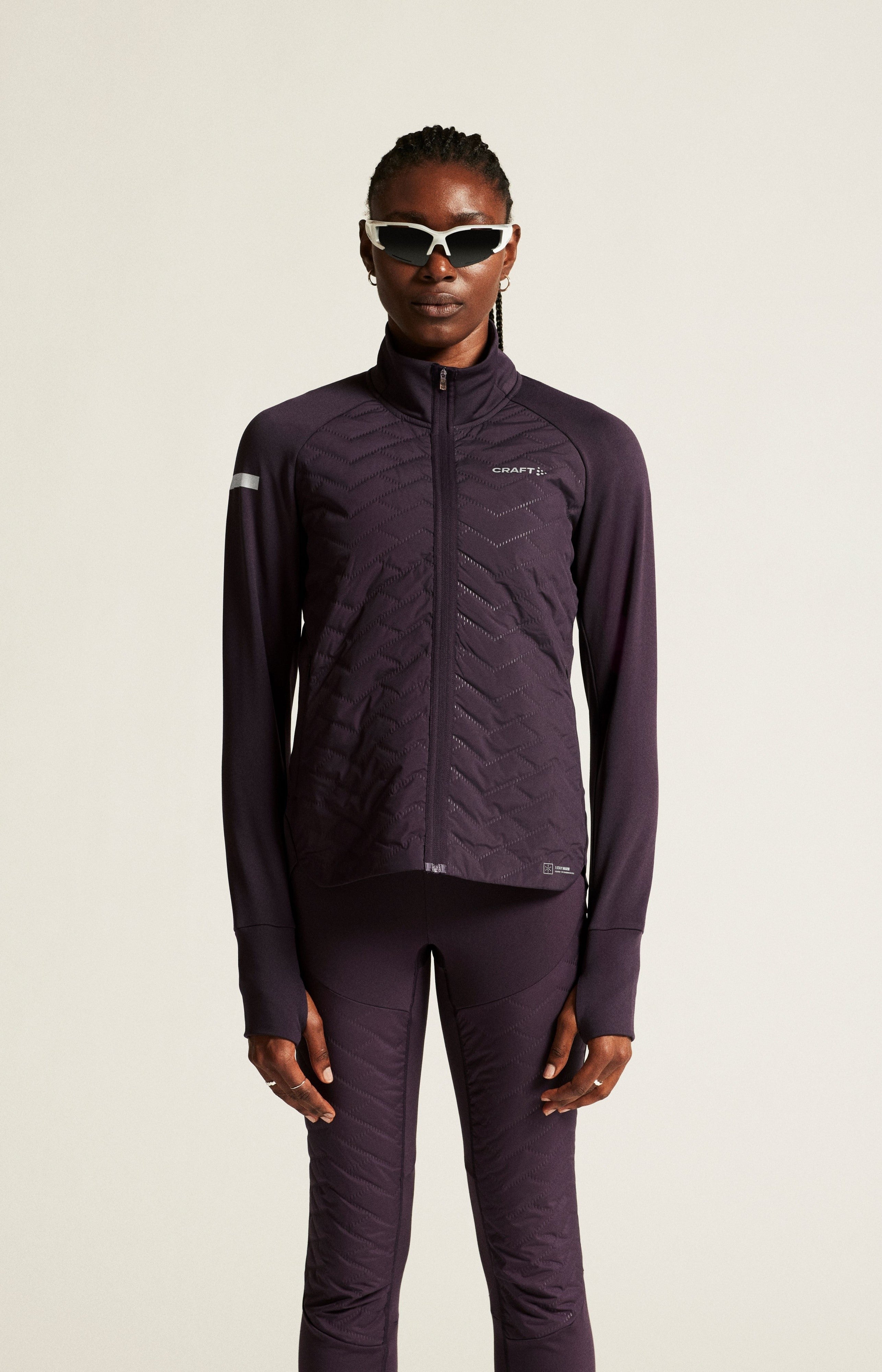 CRAFT WOMEN'S ADVANCED SUBZ JACKET - DKPLUM XS