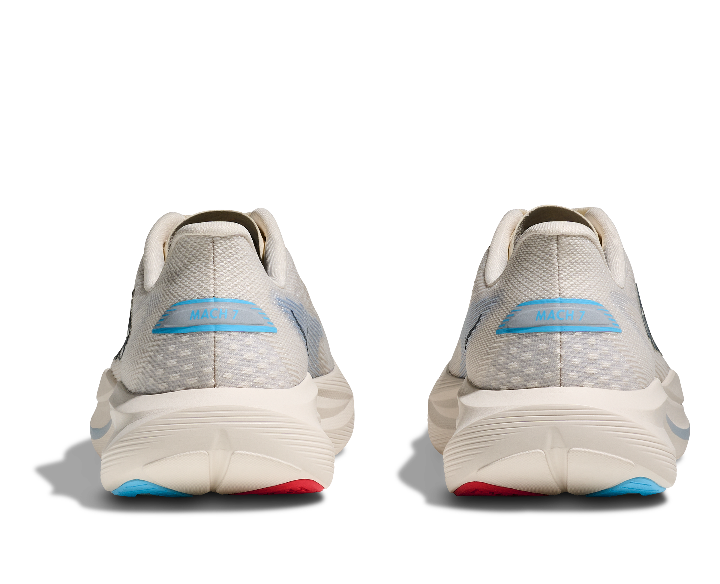 HOKA WOMEN'S MACH 7 - B - ALABASTER/SOARING BLUE