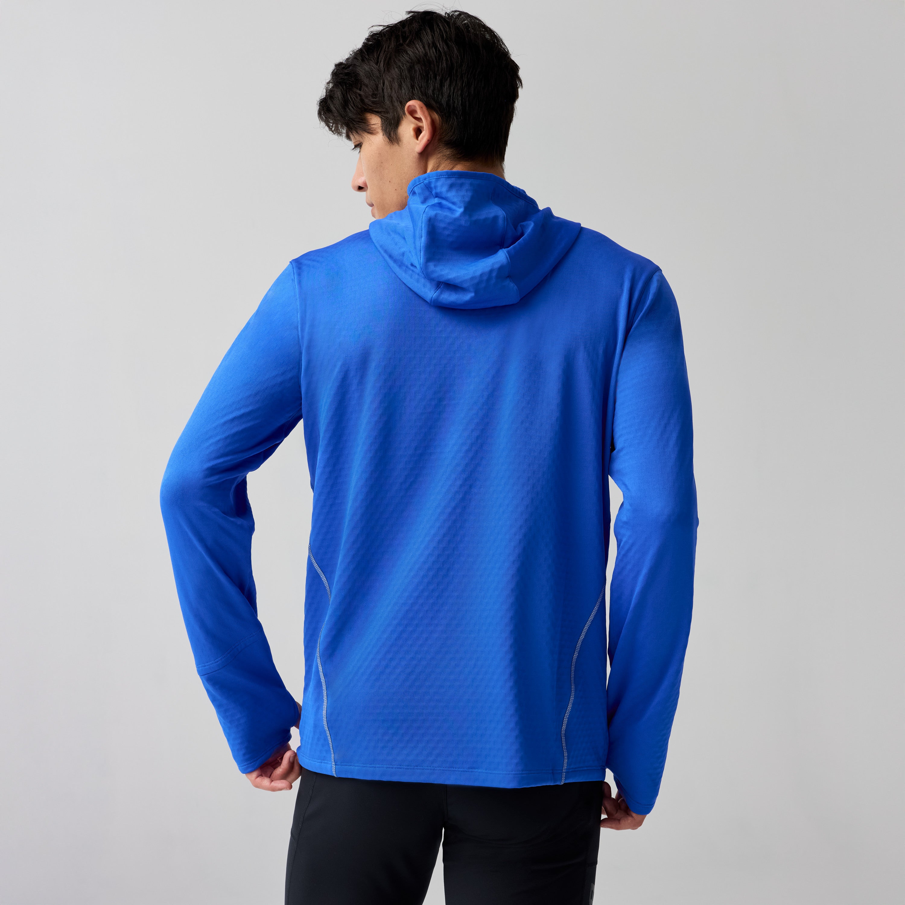 BROOKS MEN'S NOTCH THERMAL HOODIE 3.0 - NEO BLUE