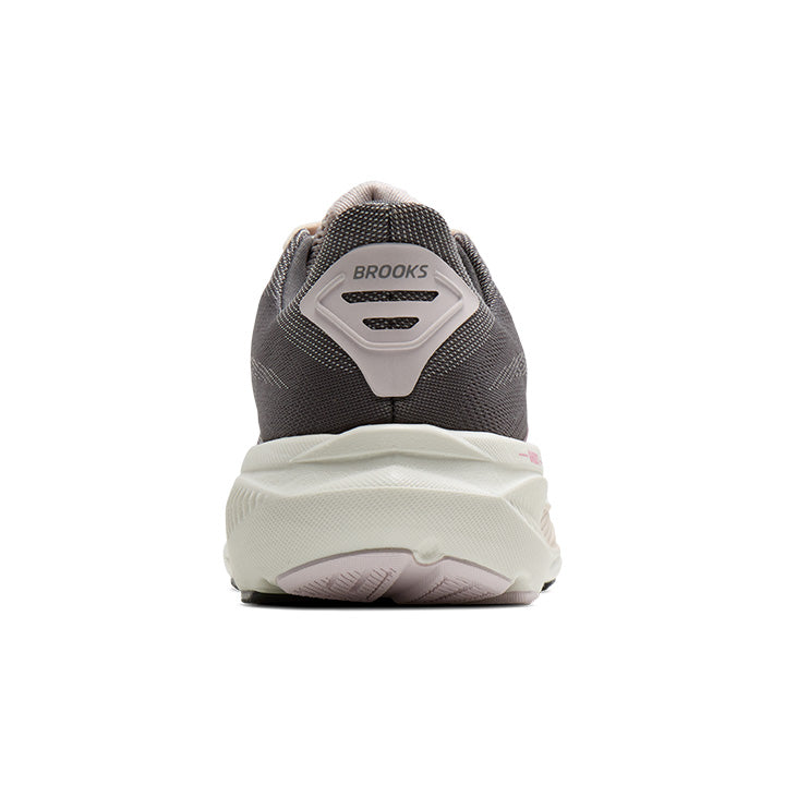 BROOKS WOMEN'S GHOST 17 - B - POPPY SEED/PINK/BLUEWASH