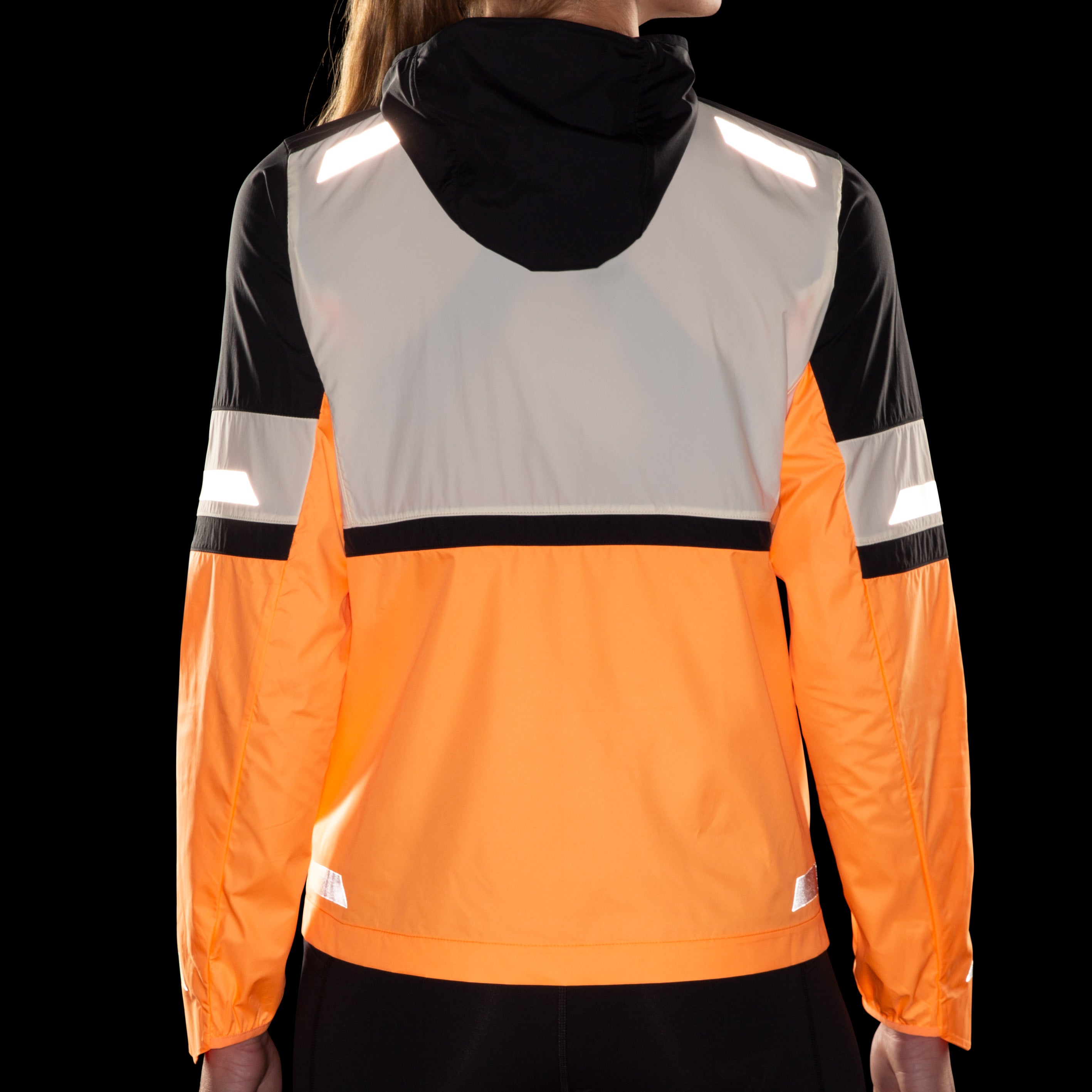 BROOKS WOMEN'S RUN VIS JACKET 2.0 - 167 ECRU/FLUORO 