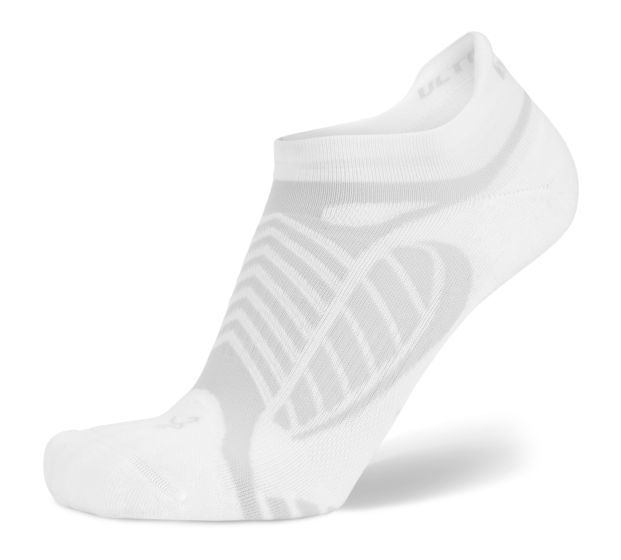 Women's Ultralight Low Sock, White & Black