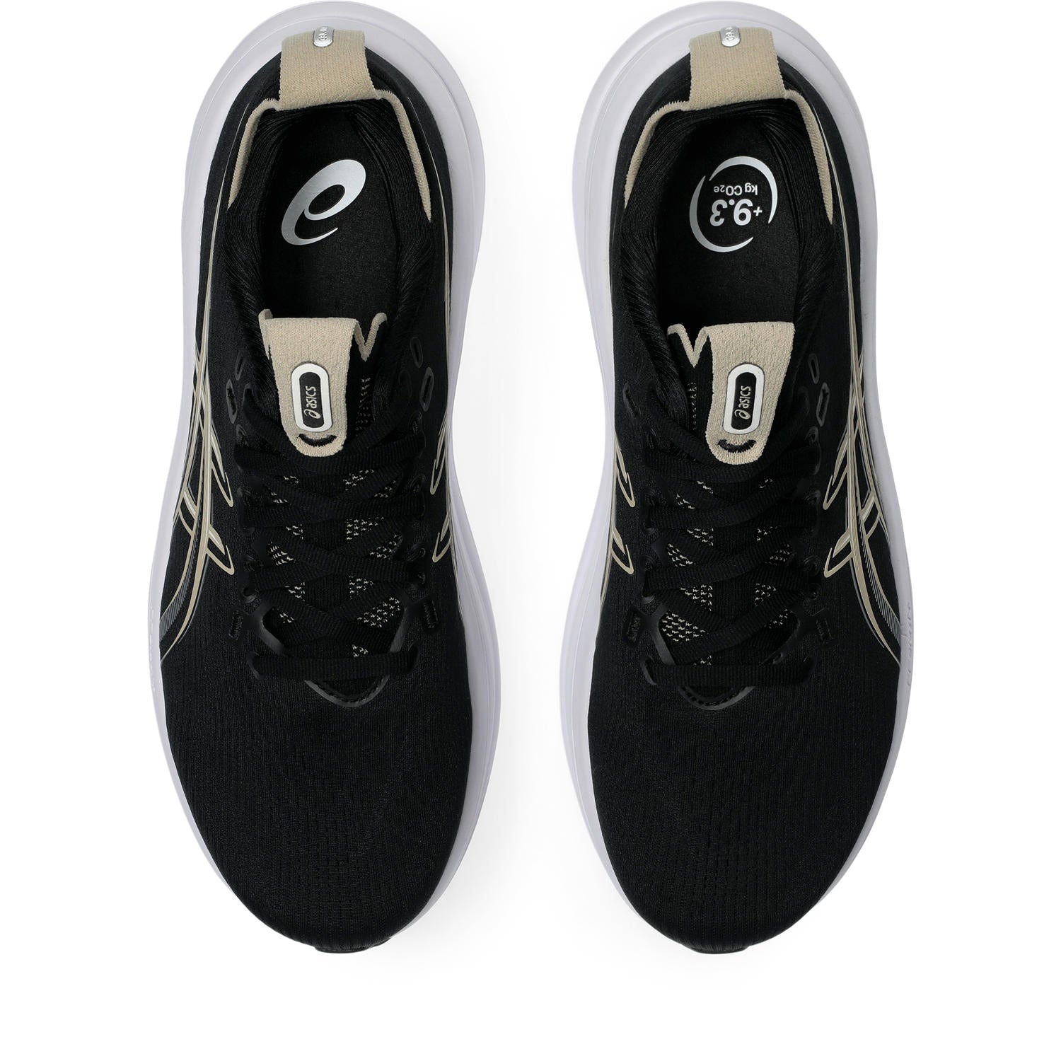 ASICS MEN'S NIMBUS 28 - D - BLACK/FEATHER GREY