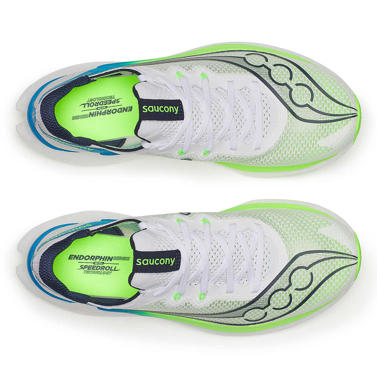 SAUCONY MEN'S ENDORPHIN PRO 5 - D - WHITE/SLIME