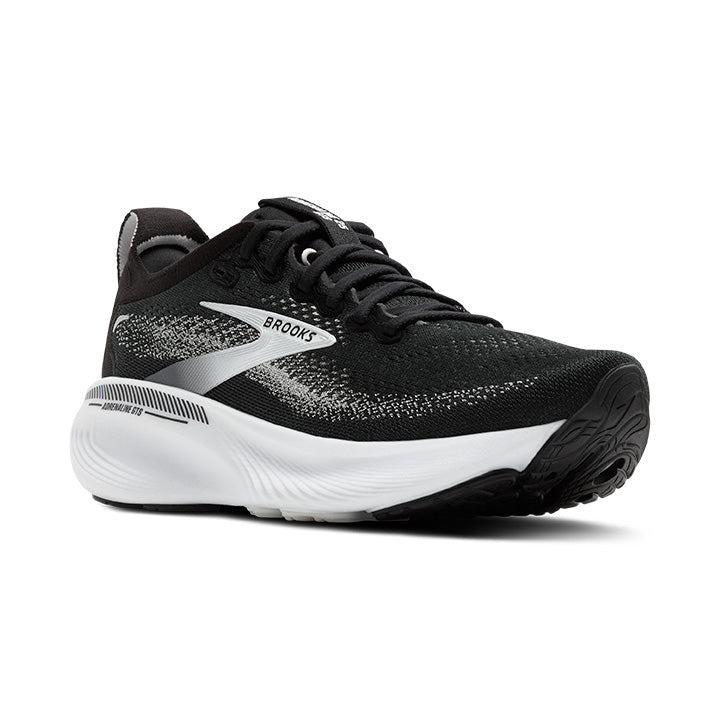 BROOKS WOMEN'S ADRENALINE GTS 25 - B - BLACK/GREY/WHITE