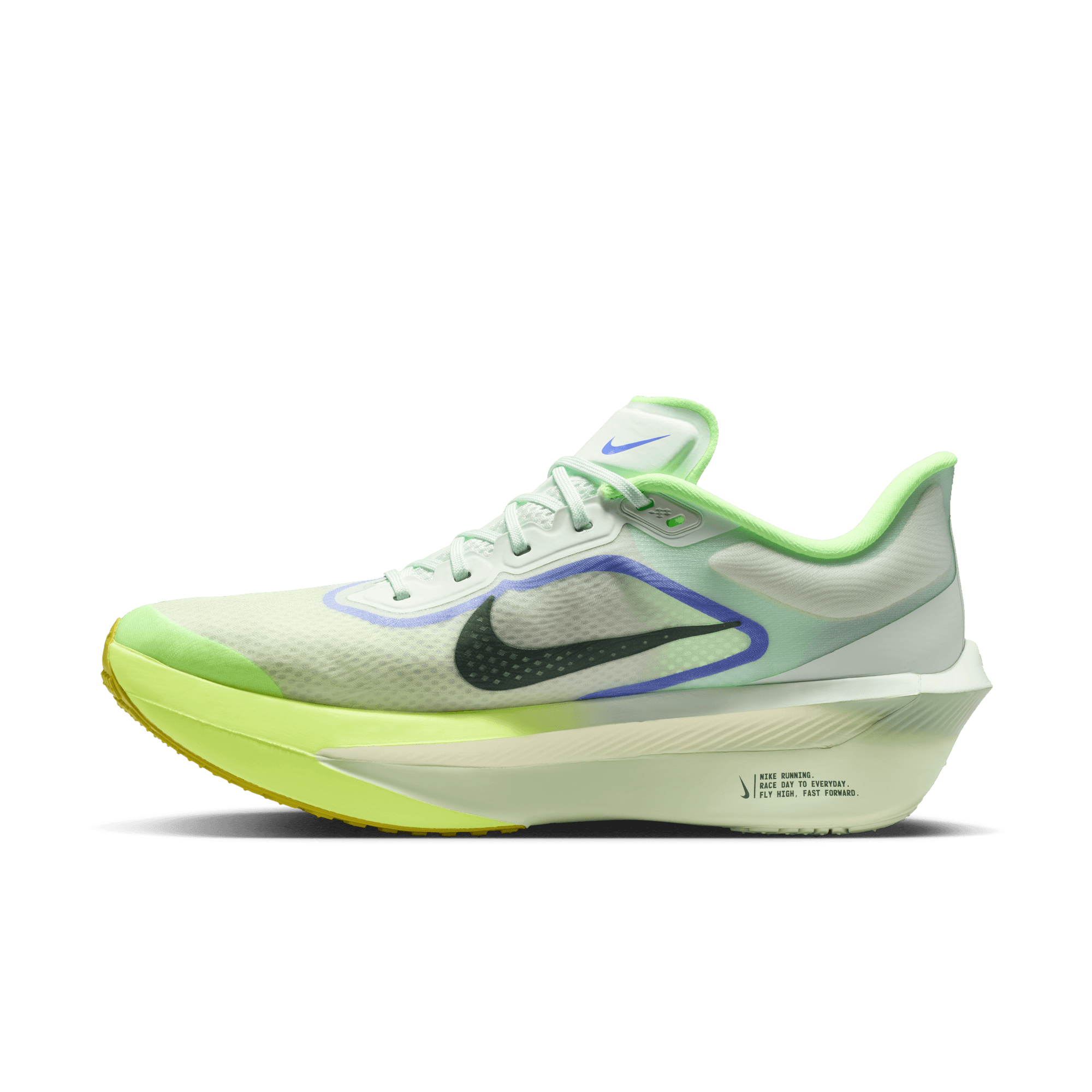 NIKE MEN'S ZOOM FLY 6 - D - BARELY GREEN/BLACK SPRUCE
