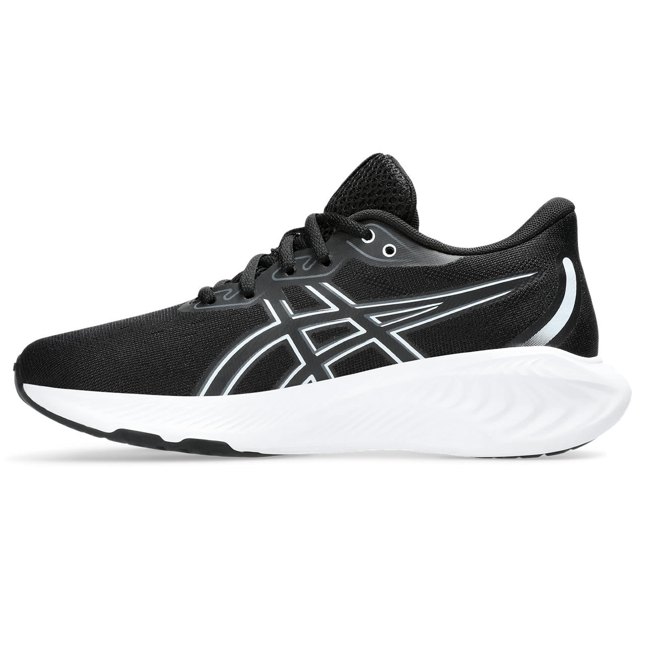 ASICS KID'S CUMULUS 26 GRADE SCHOOL - 001 BLACK/WHITE 