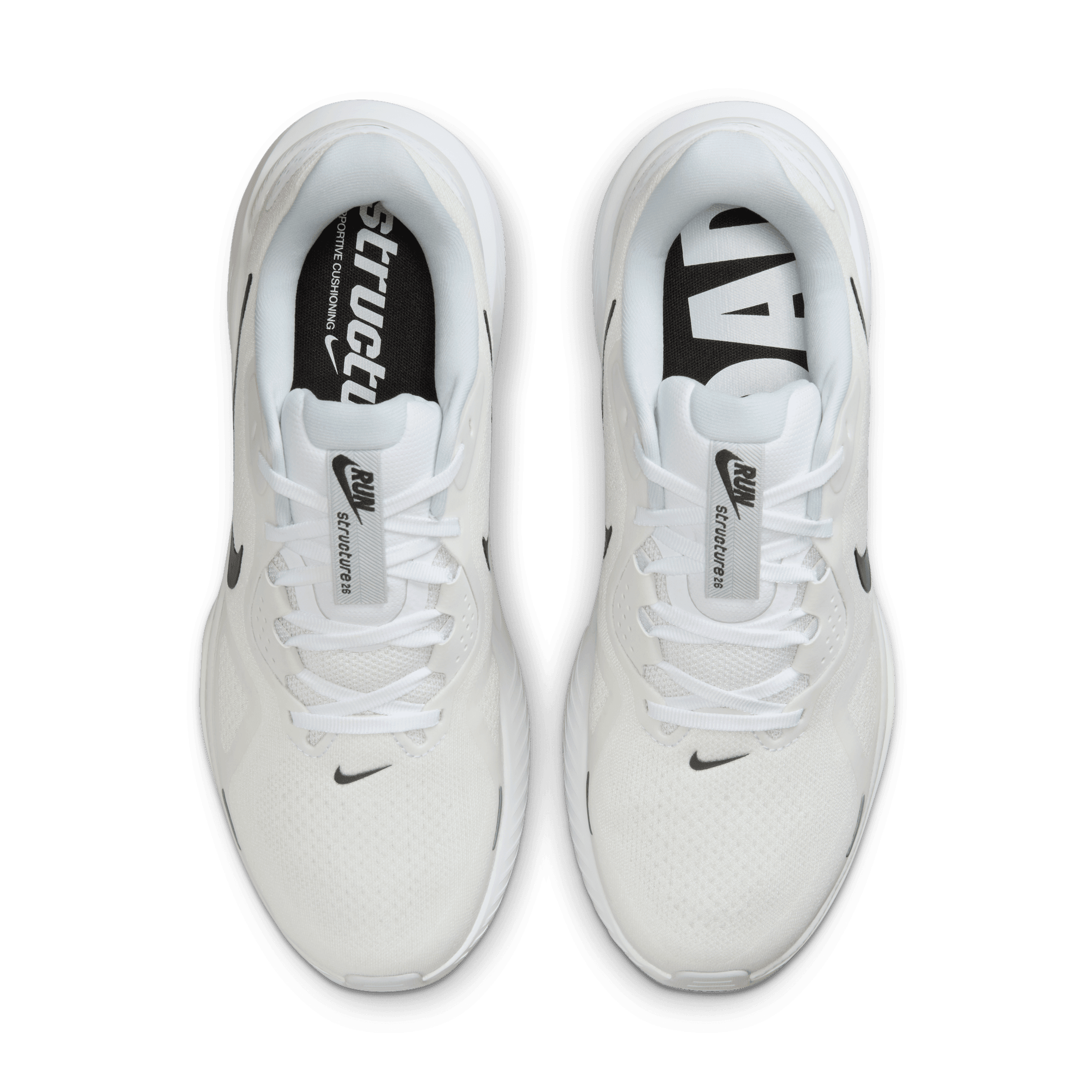 NIKE MEN'S STRUCTURE 26 - D - WHITE/PURE PLATINUM - SIZE 12.5