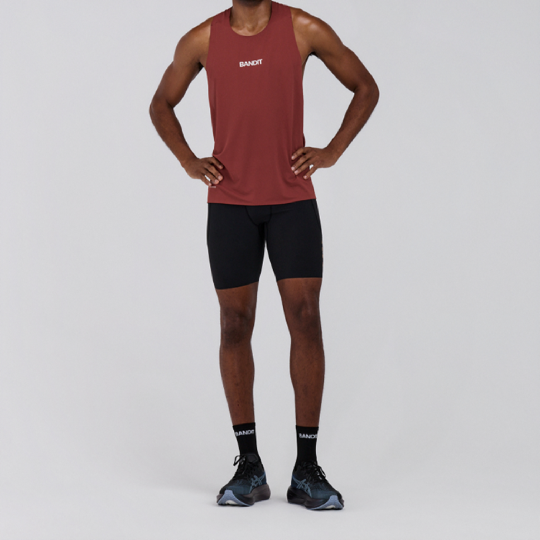 BANDIT MEN'S SOLITE QUARTER TIGHT - BANDIT BLACK