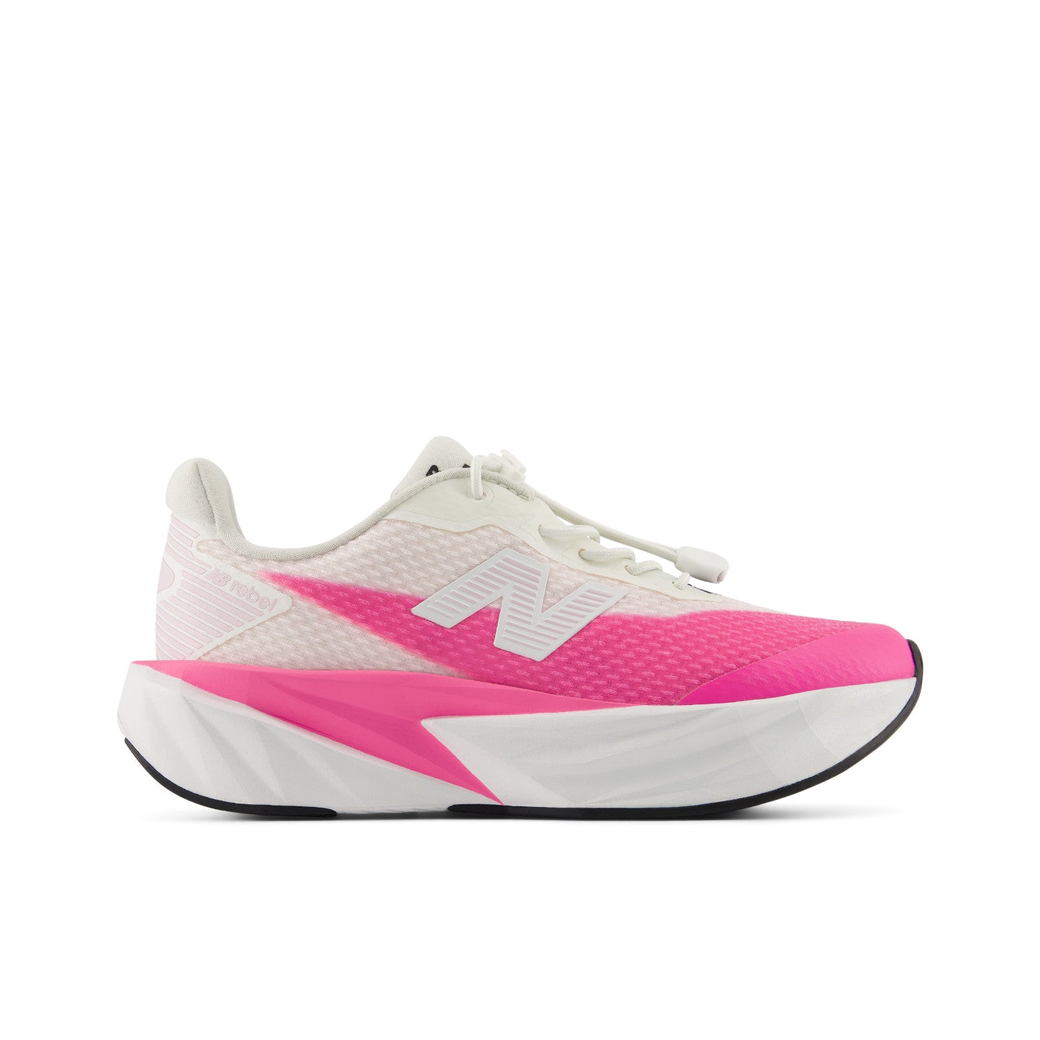 NEW BALANCE KID'S FUELCELL REBEL BUNGEE LACE - PINK HEAT K11.0