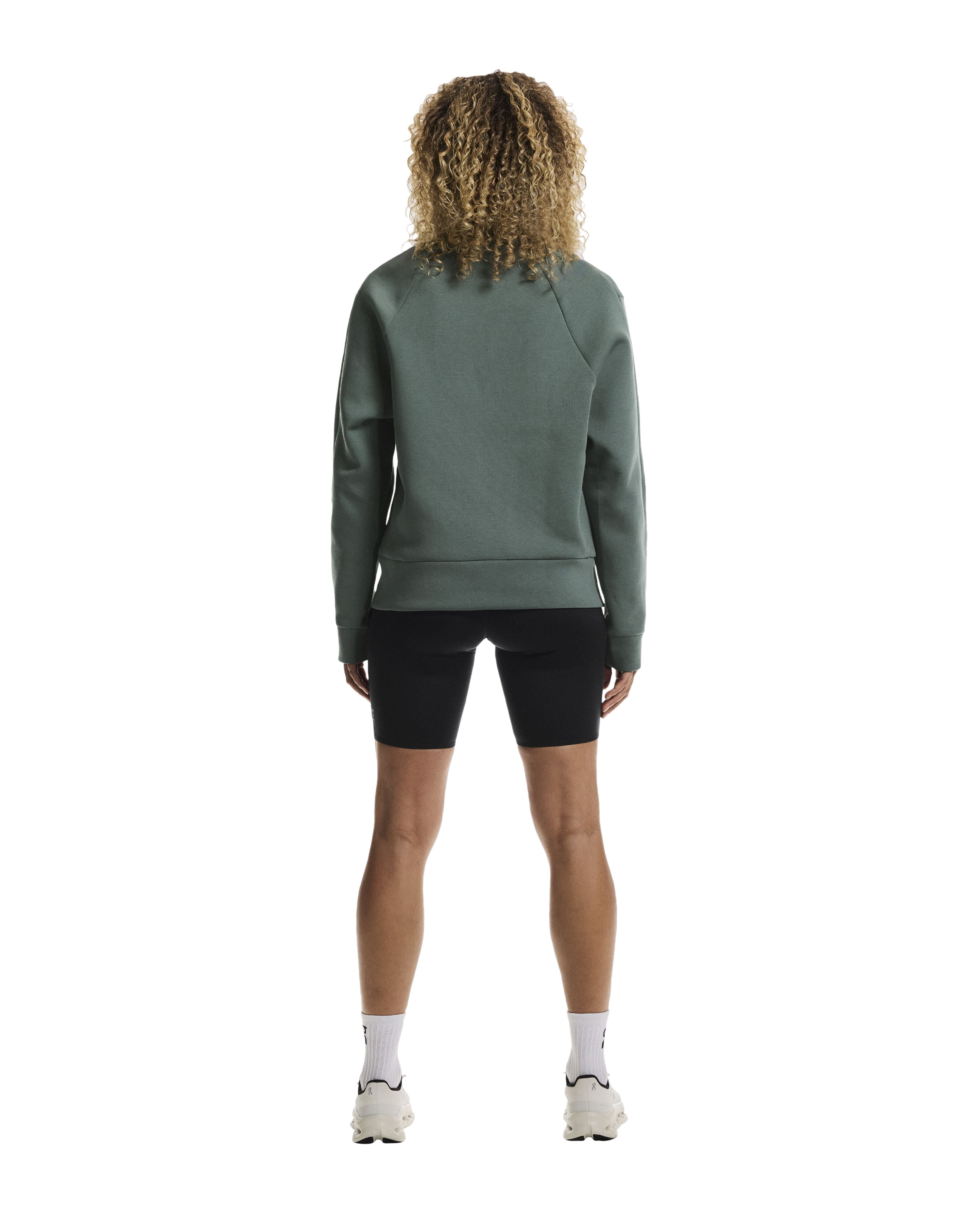 ON RUNNING WOMEN'S FOCUS TECH CREW - OLIVE