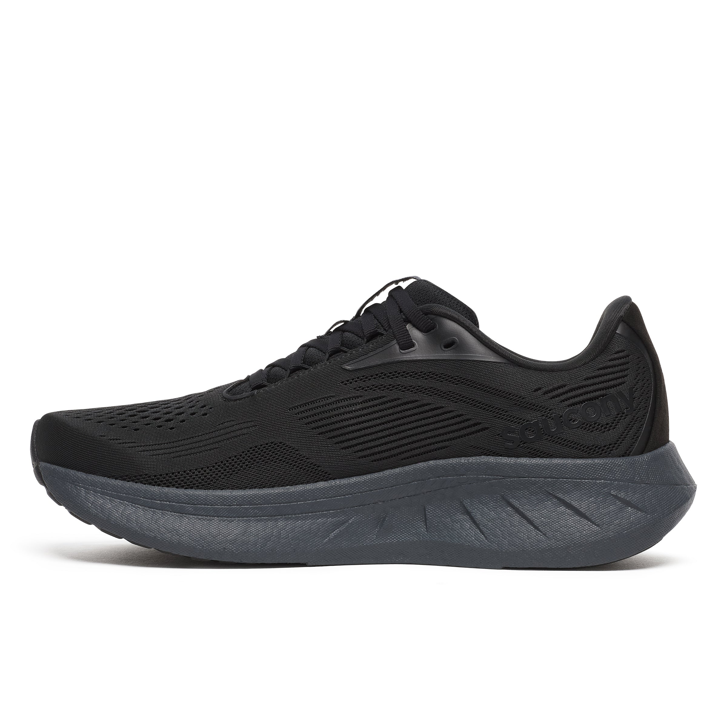 SAUCONY MEN'S RIDE 18 - D - 102 BLACK/SHADOW