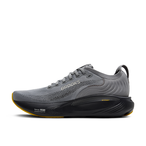 BROOKS MEN'S ADRENALINE GTS 25 - X-WIDE 4E - PRIMER GREY/EBONY/JASMIN - SIZE 8.5