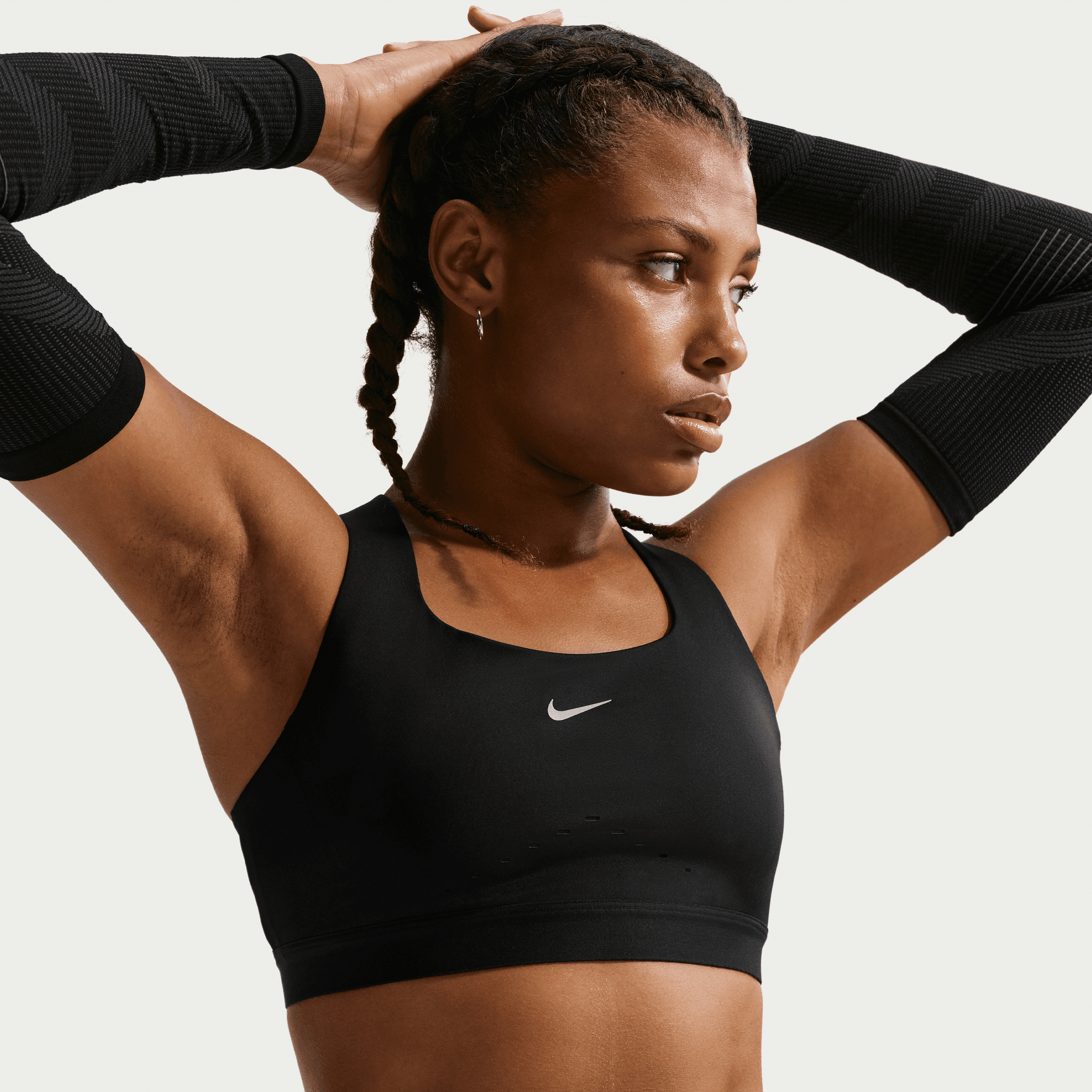 NIKE WOMEN'S SWIFT BRA - BLACK XS