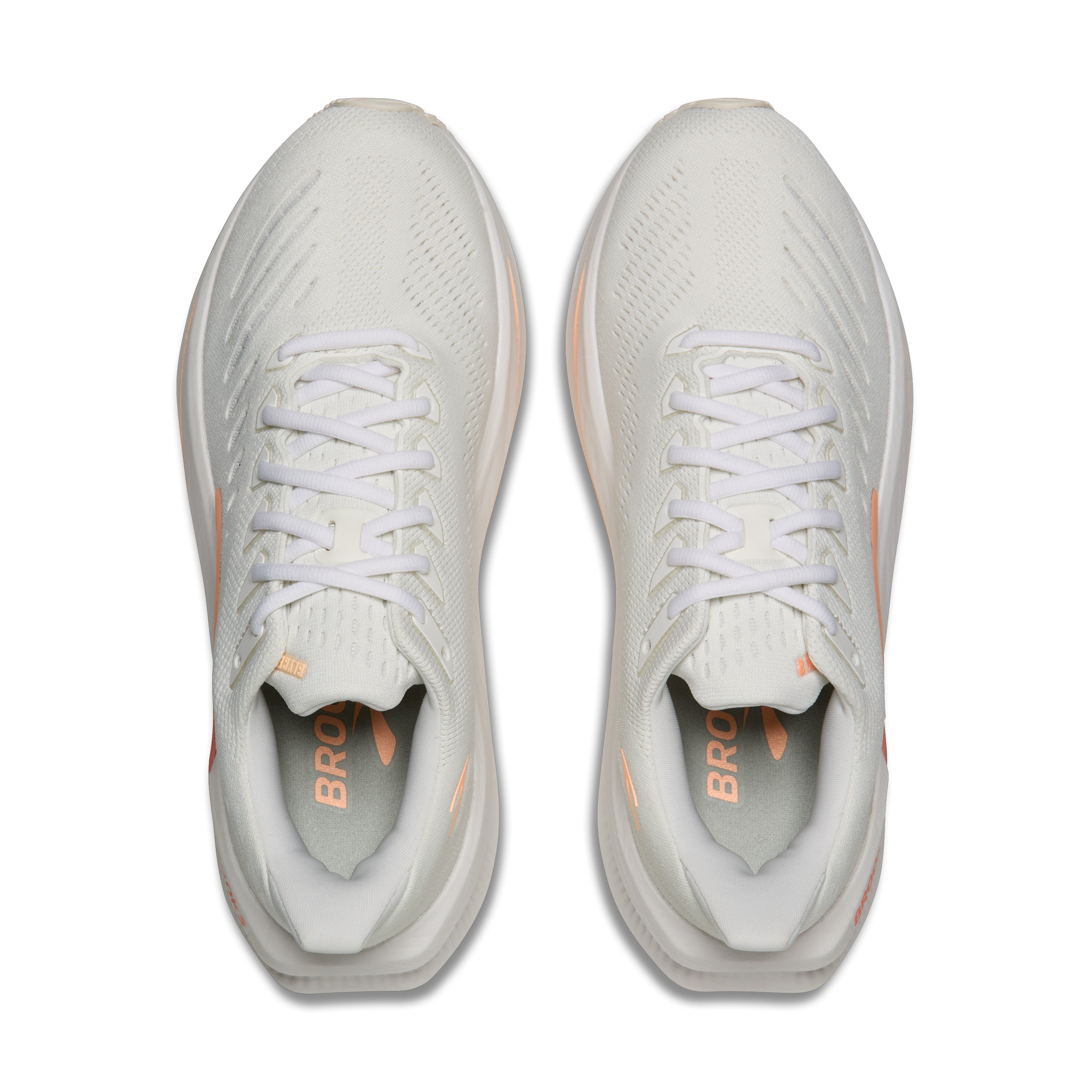 BROOKS WOMEN'S GLYCERIN MAX 2 - B - WHITE/CORAL/PEACH