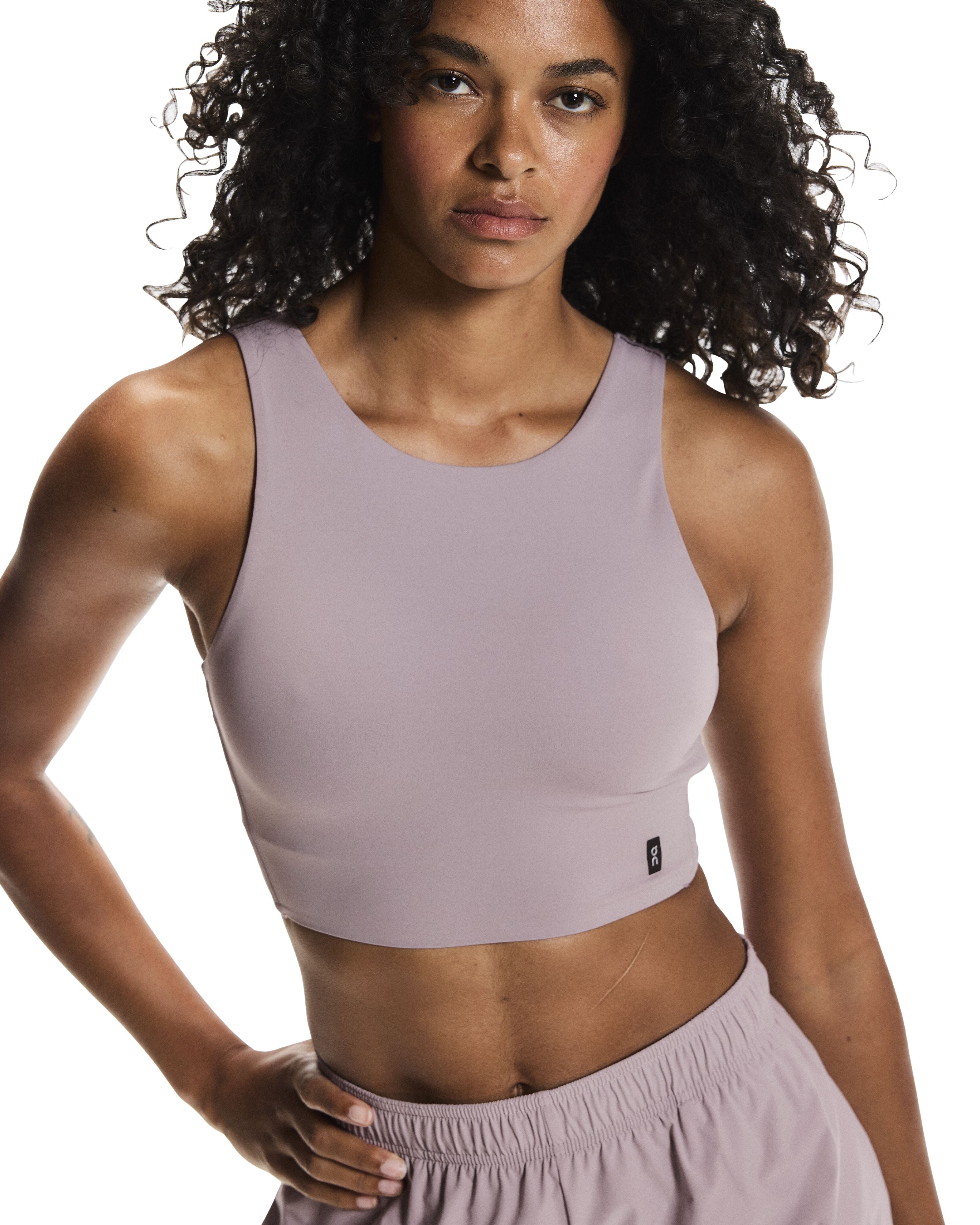 WOMEN'S CORE 2-IN-1 CROP - HERON | Performance Running Outfitters