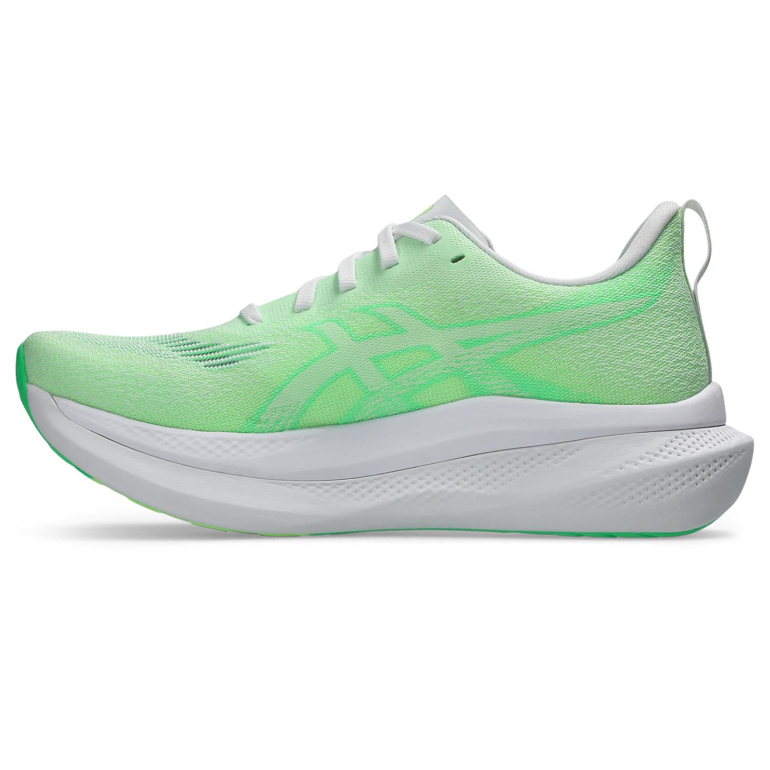 ASICS WOMEN'S GLIDERIDE MAX 2 - B - WHITE/VITAL GREEN