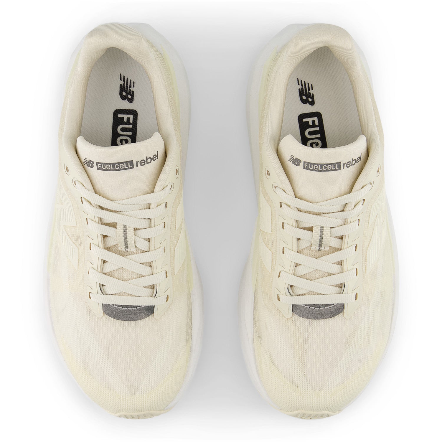 NEW BALANCE WOMEN'S FUELCELL REBEL V5 - B - ANGORA/WHITE