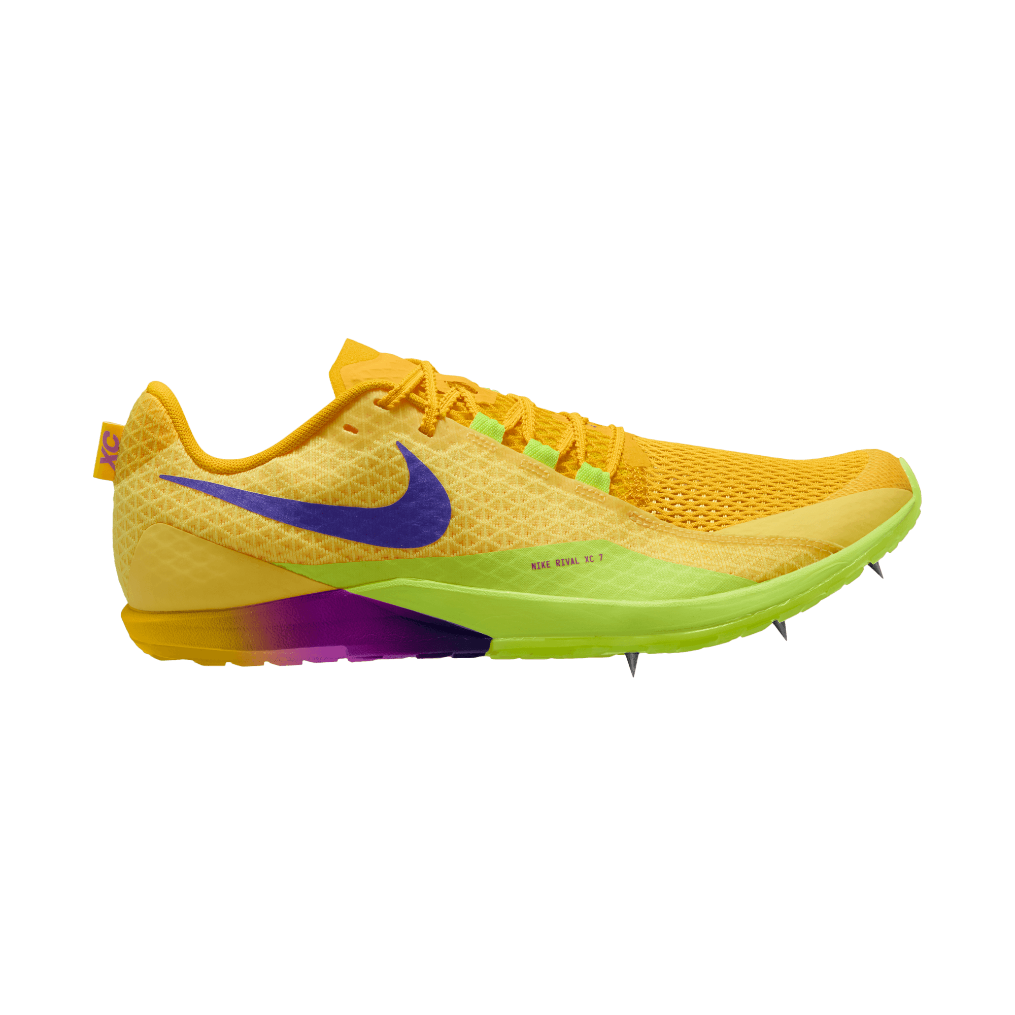 NIKE ZOOM RIVAL XC 7 - D - CITRON PULSE/INDIGO BURST 1.5