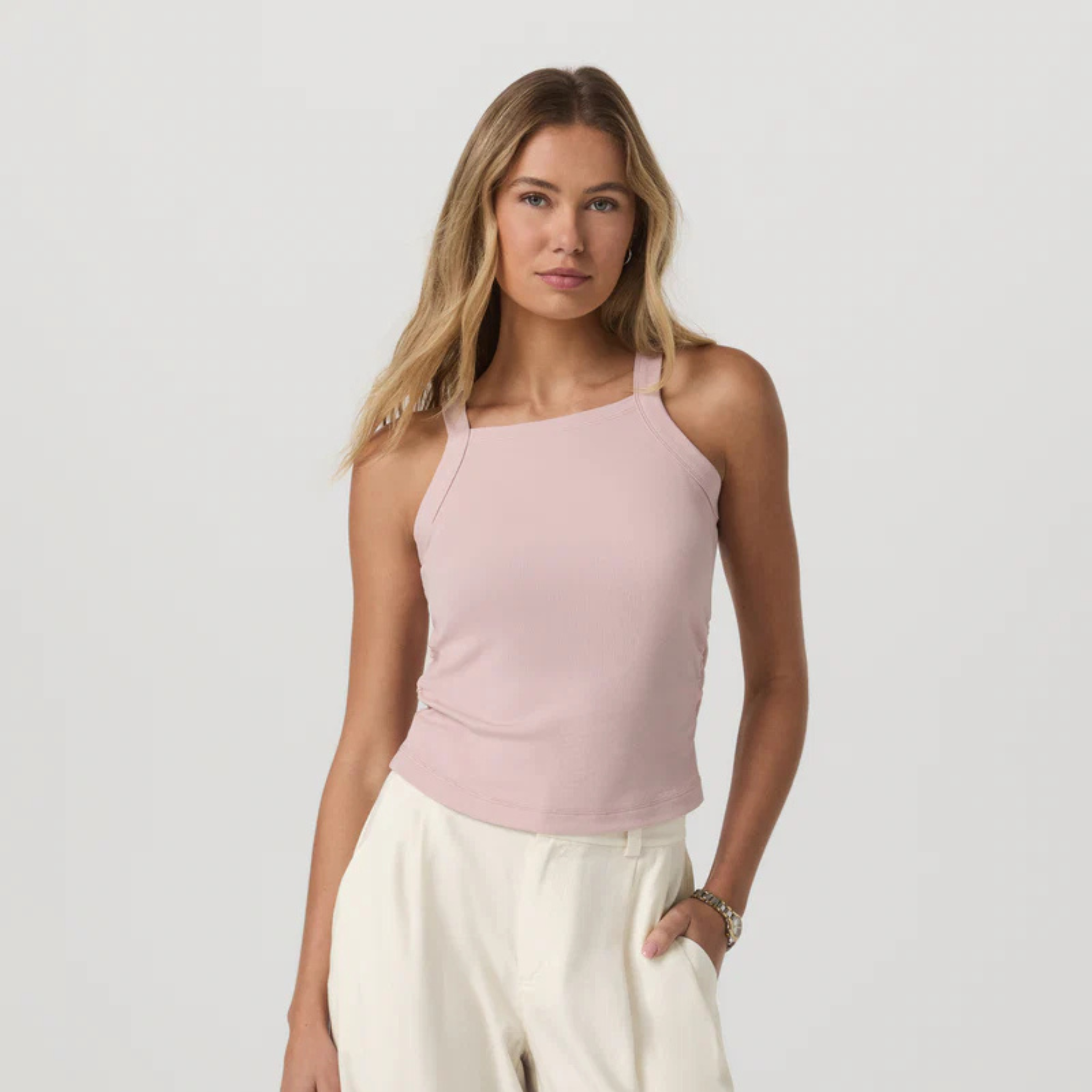 VUORI WOMEN'S POSE COOPER TANK - VINTAGE ROSE XS