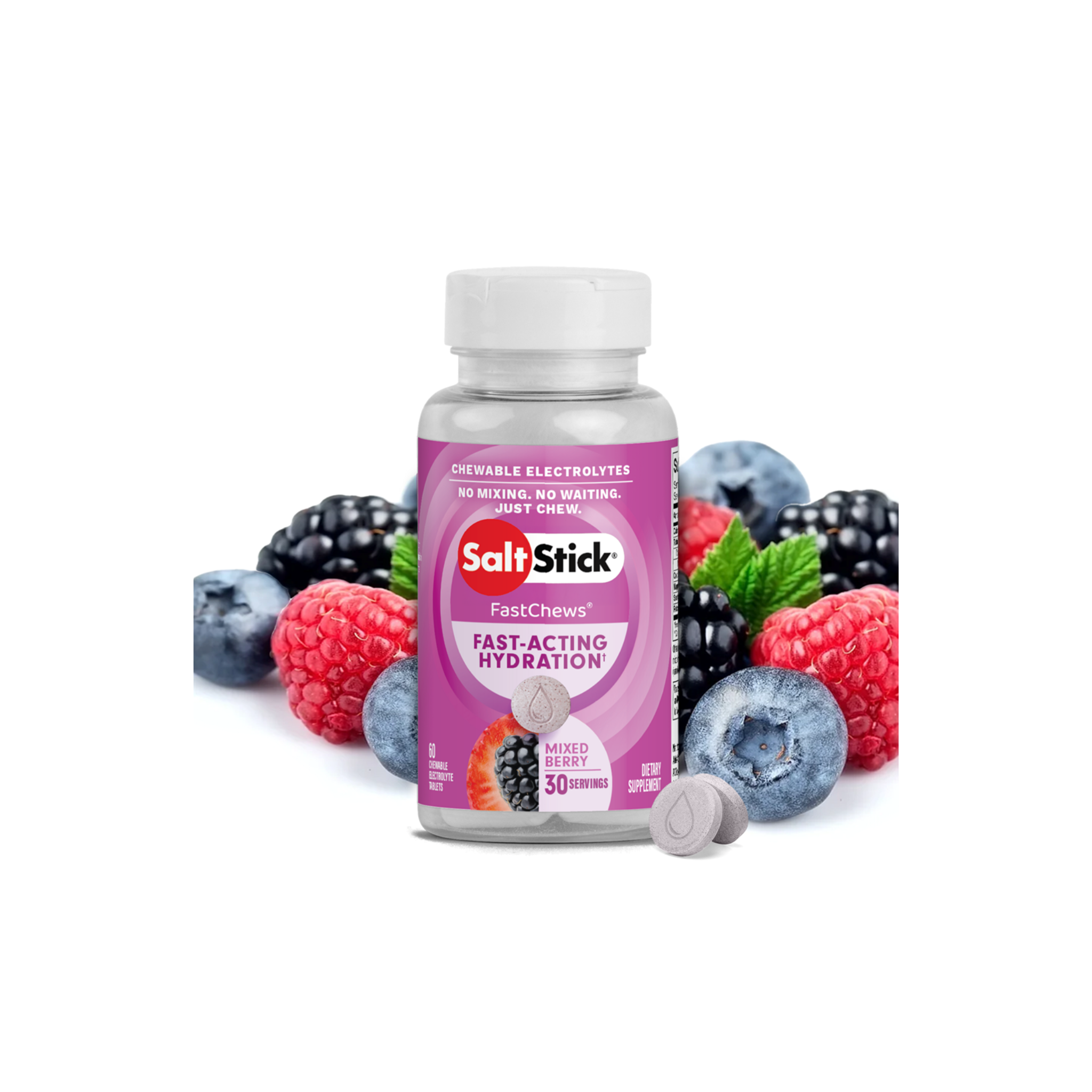 SALTSTICK SALTSTICK FASTCHEWS - 60 COUNT MIXED BERRY