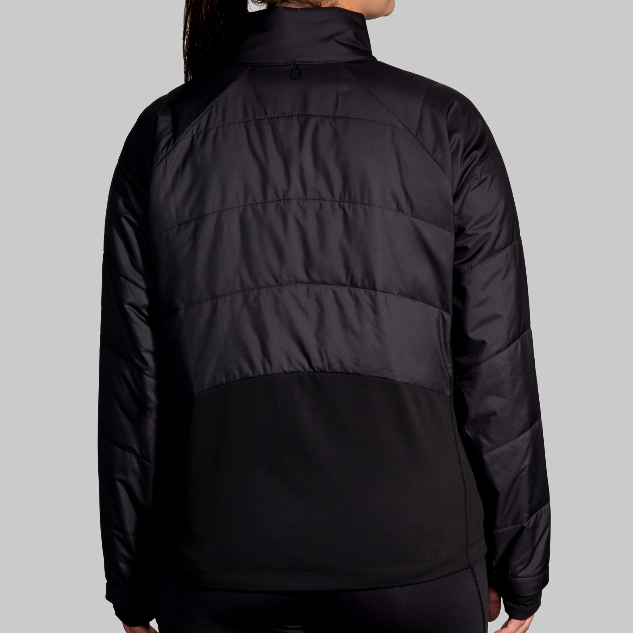 BROOKS WOMEN'S SHIELD HYBRID JACKET 3.0 - BLACK