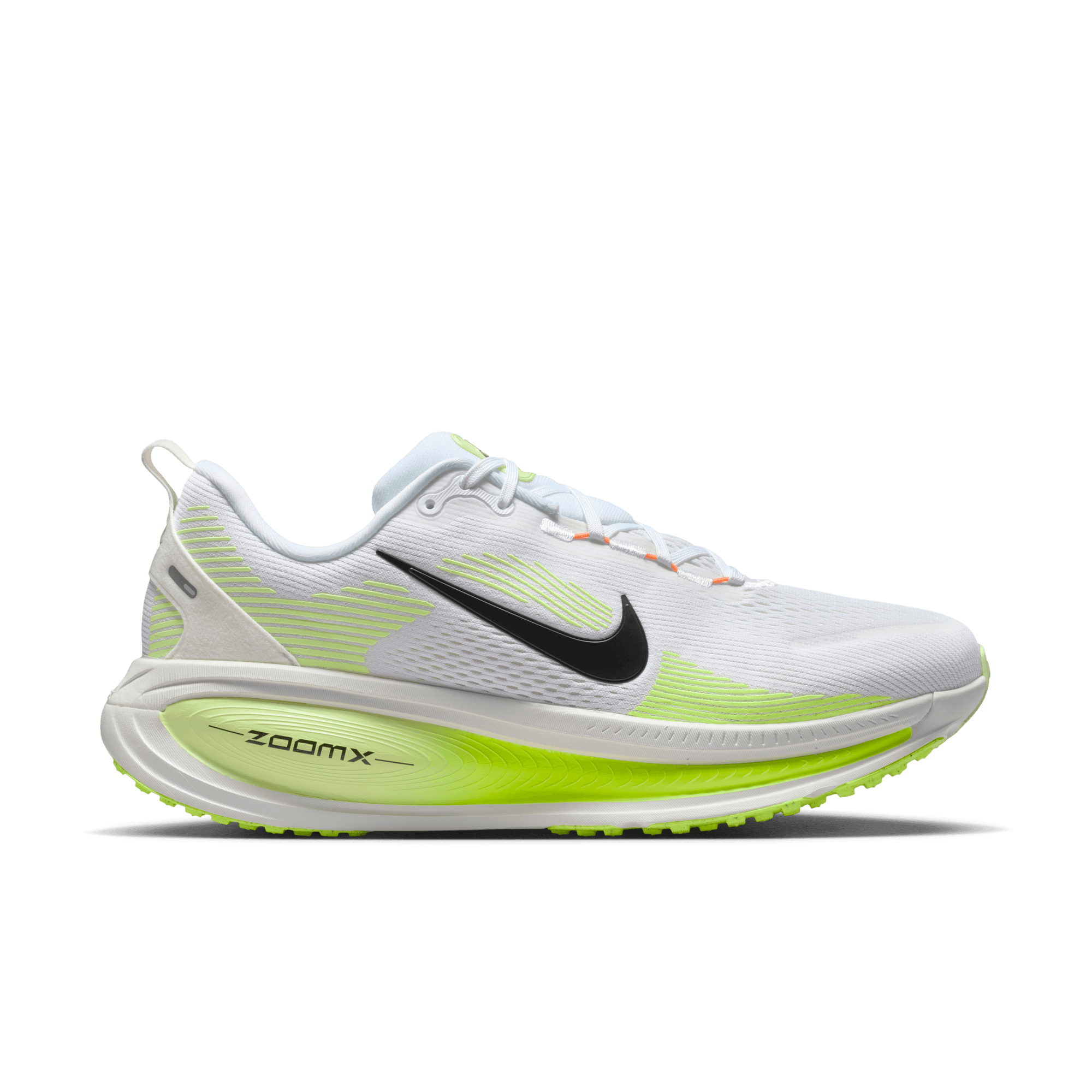 NIKE MEN'S VOMERO 18 - D - WHITE/BLACK/VOLT 7.0