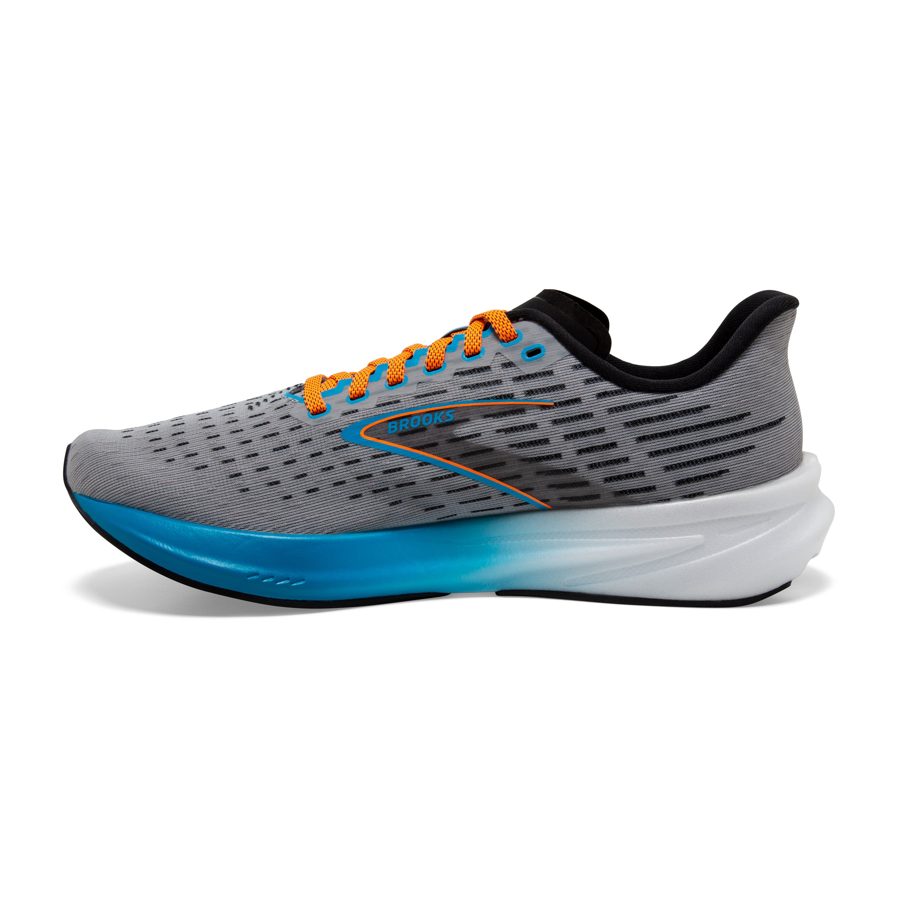 BROOKS MEN'S HYPERION - D - 020 GREY/ATOMIC BLUE/SCARLET - SIZE 9.0 