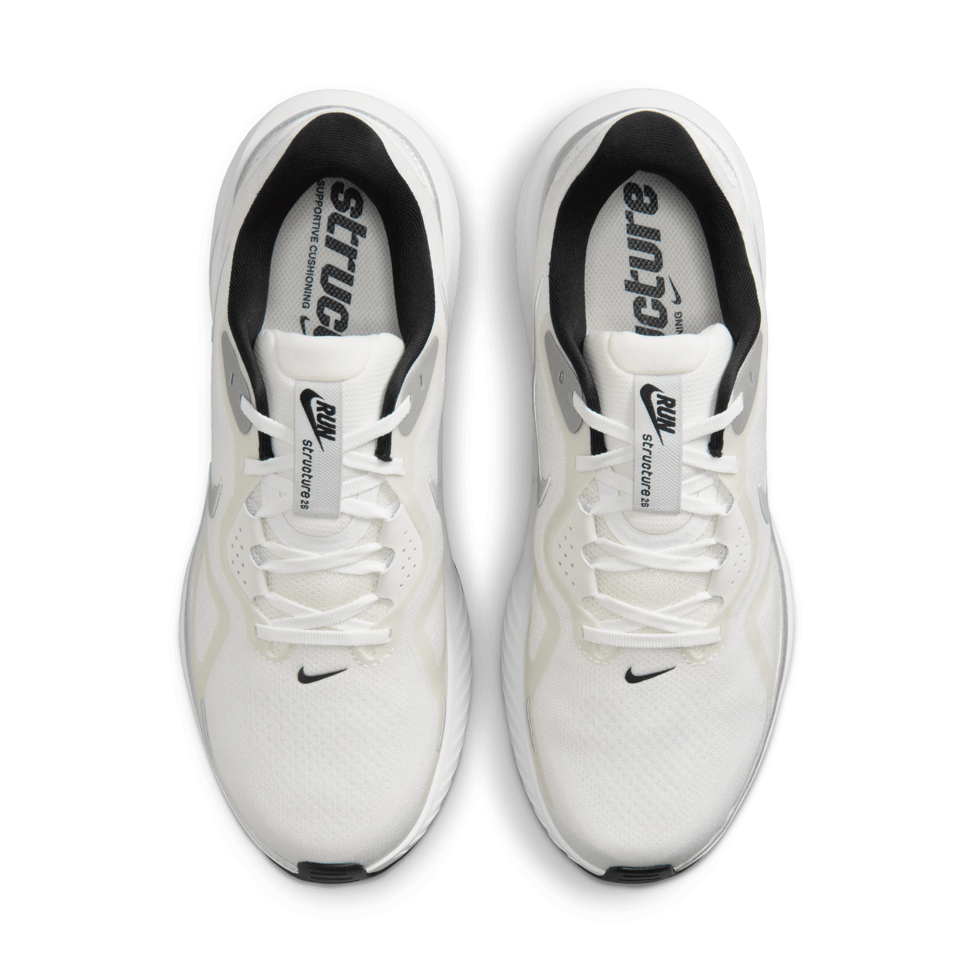 NIKE MEN'S STRUCTURE 26 - D - SUMMIT WHITE/METALLIC SILVER
