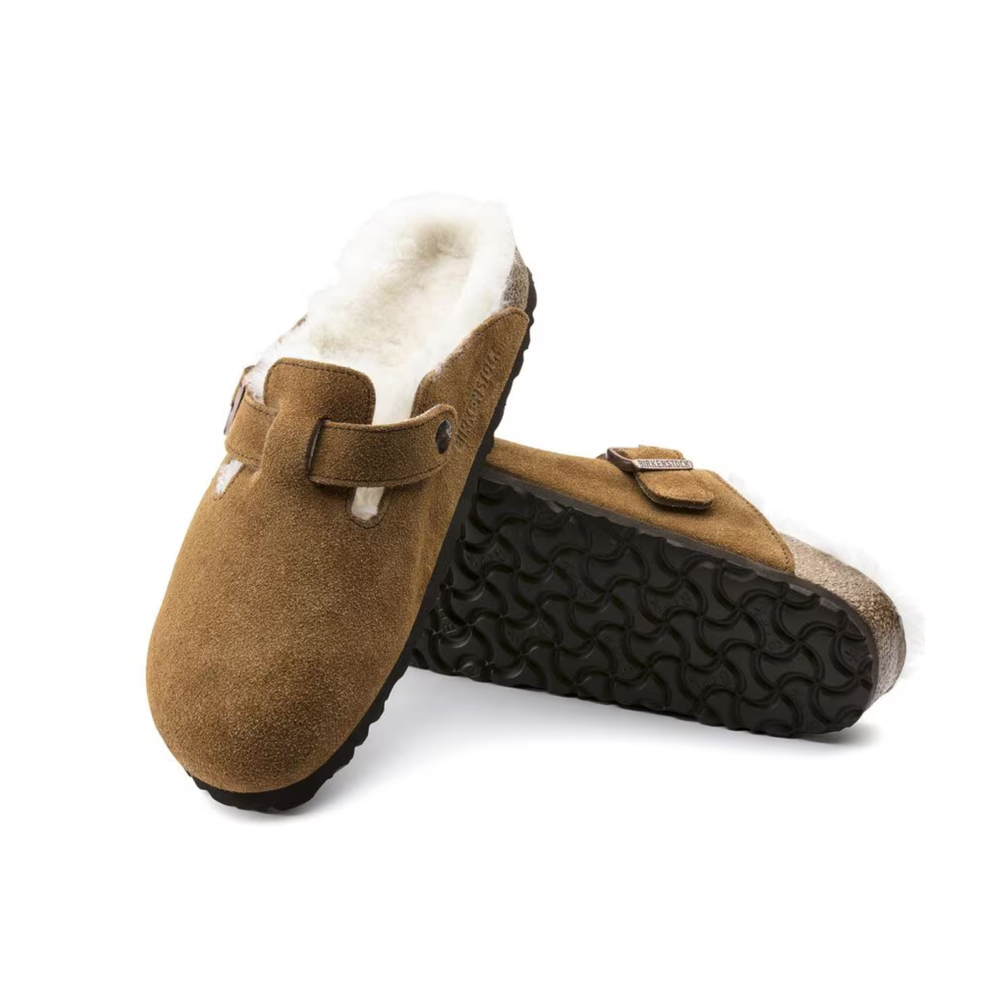 BIRKENSTOCK BOSTON SHEARLING - TAUPE 35