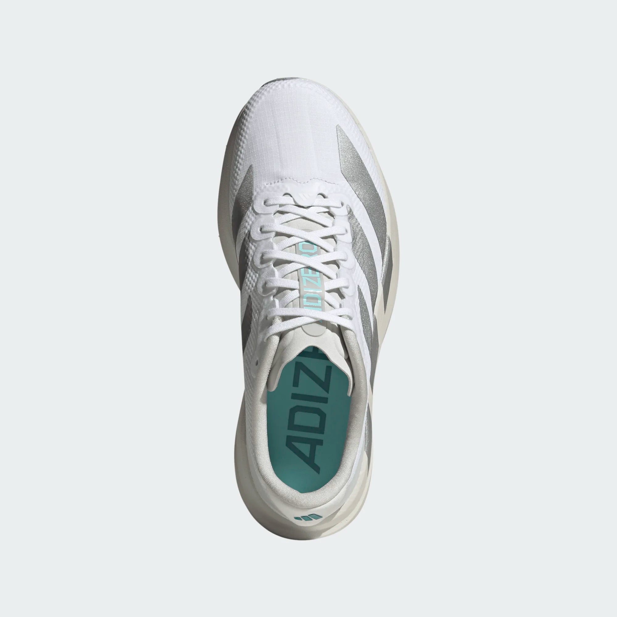 ADIDAS WOMEN'S ADIZERO EVO SL WOVEN - B - WHITE/WHITE/SILVER