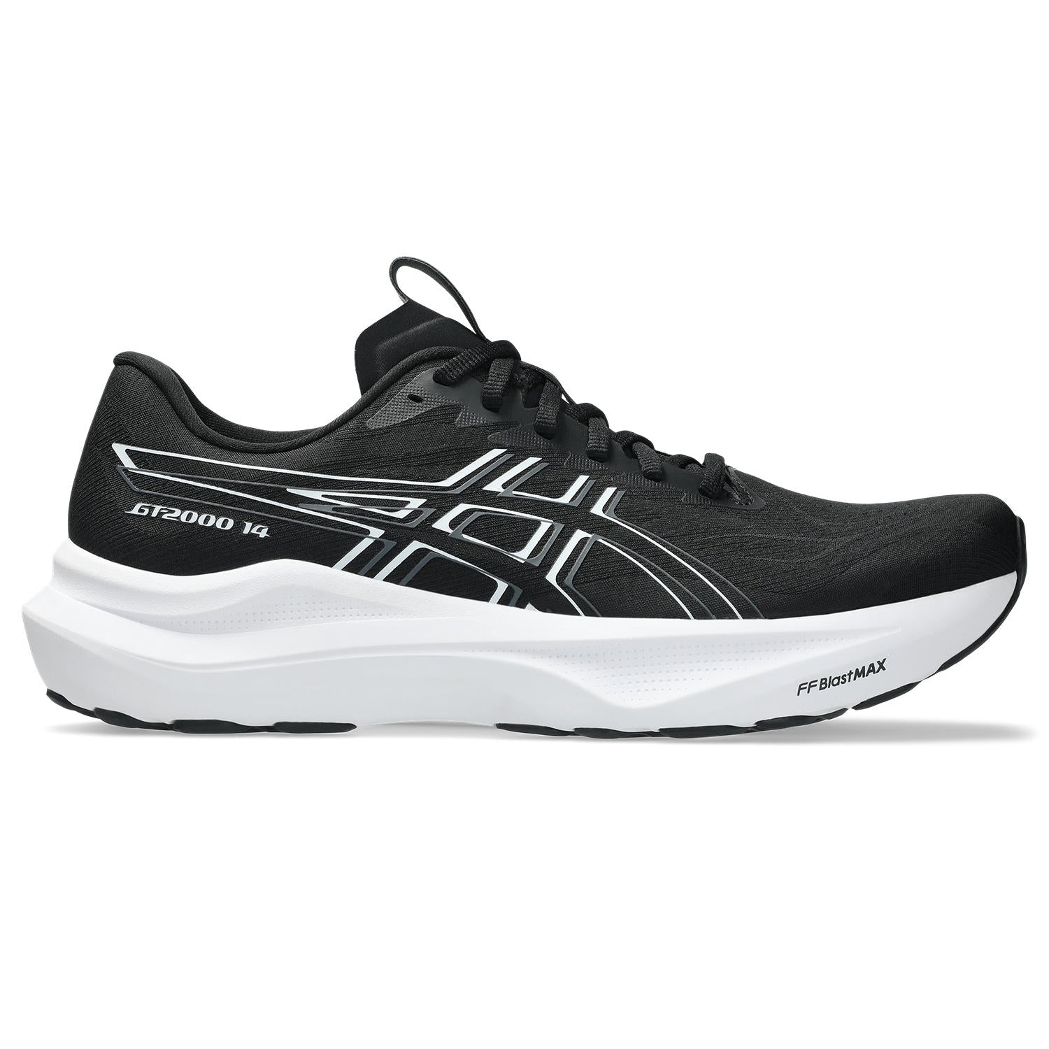 ASICS MEN'S GT-2000 14 - X-WIDE 4E - BLACK/WHITE - SIZE 12.5