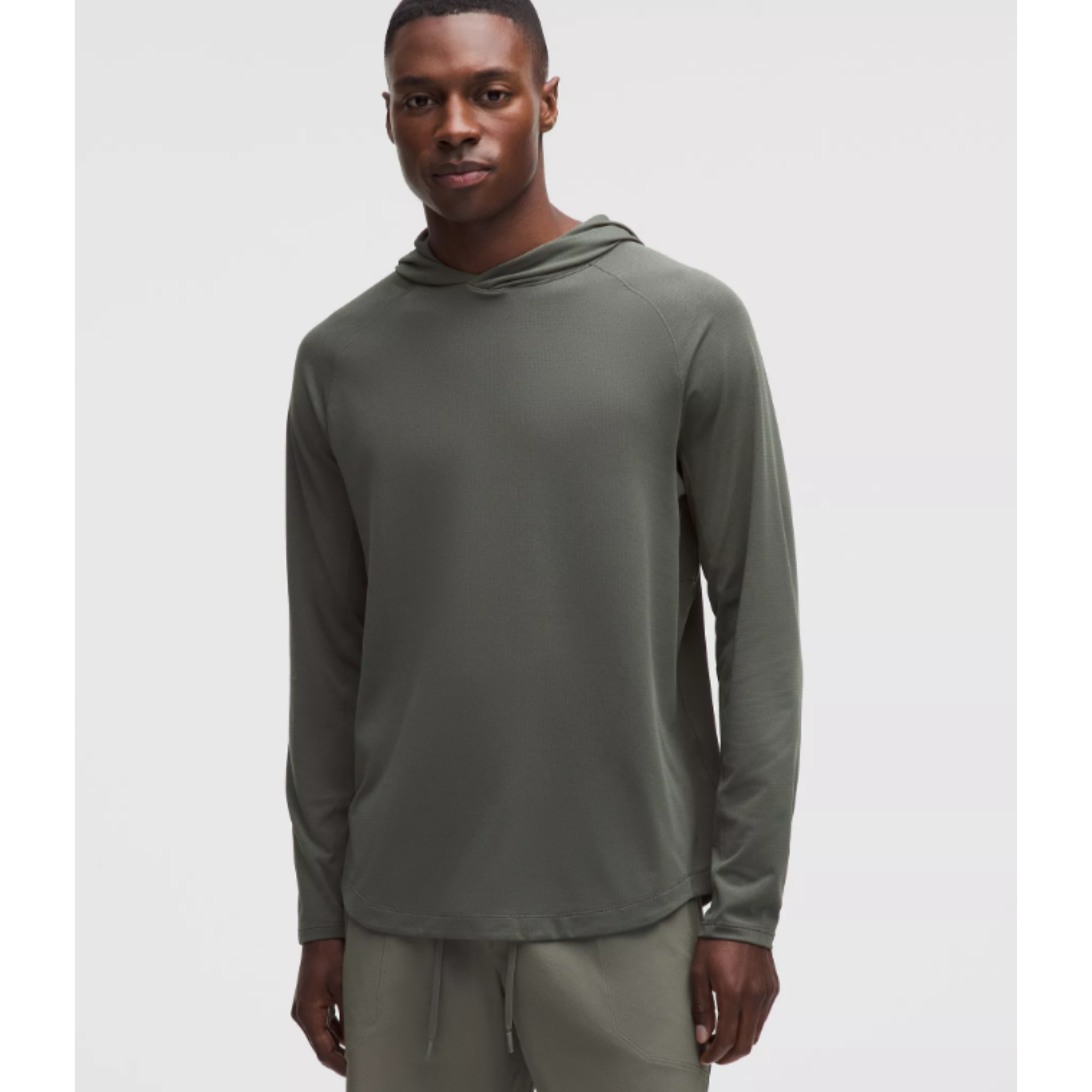 LULULEMON MENS LICENSE TO TRAIN HOODIE - BLUE TWILL S