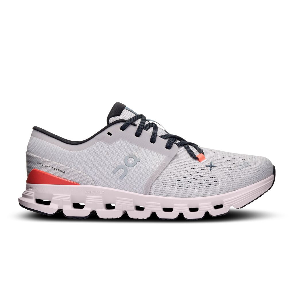 ON RUNNING WOMEN'S CLOUD X 4 - B - SILVER/FLAME 5.0