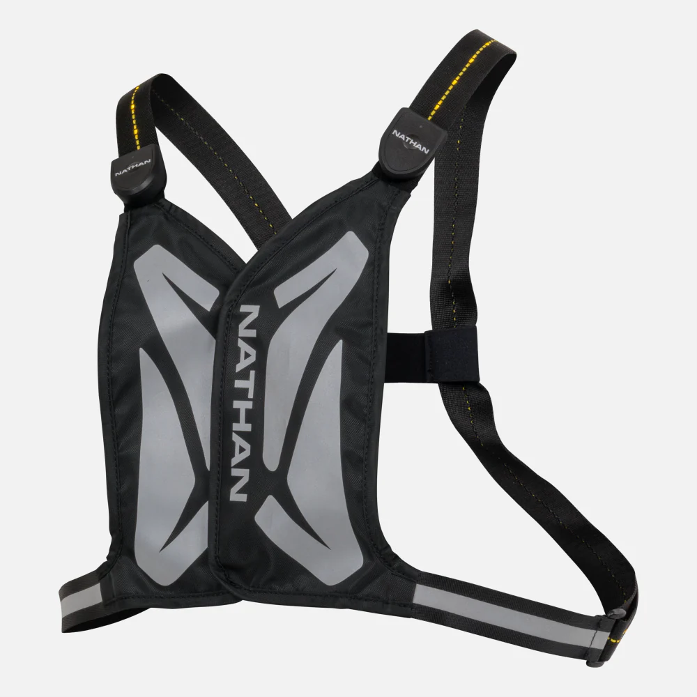 NATHAN LASER LIGHT WEB VEST RX - BLACK/HIGH VIS YELLOW 