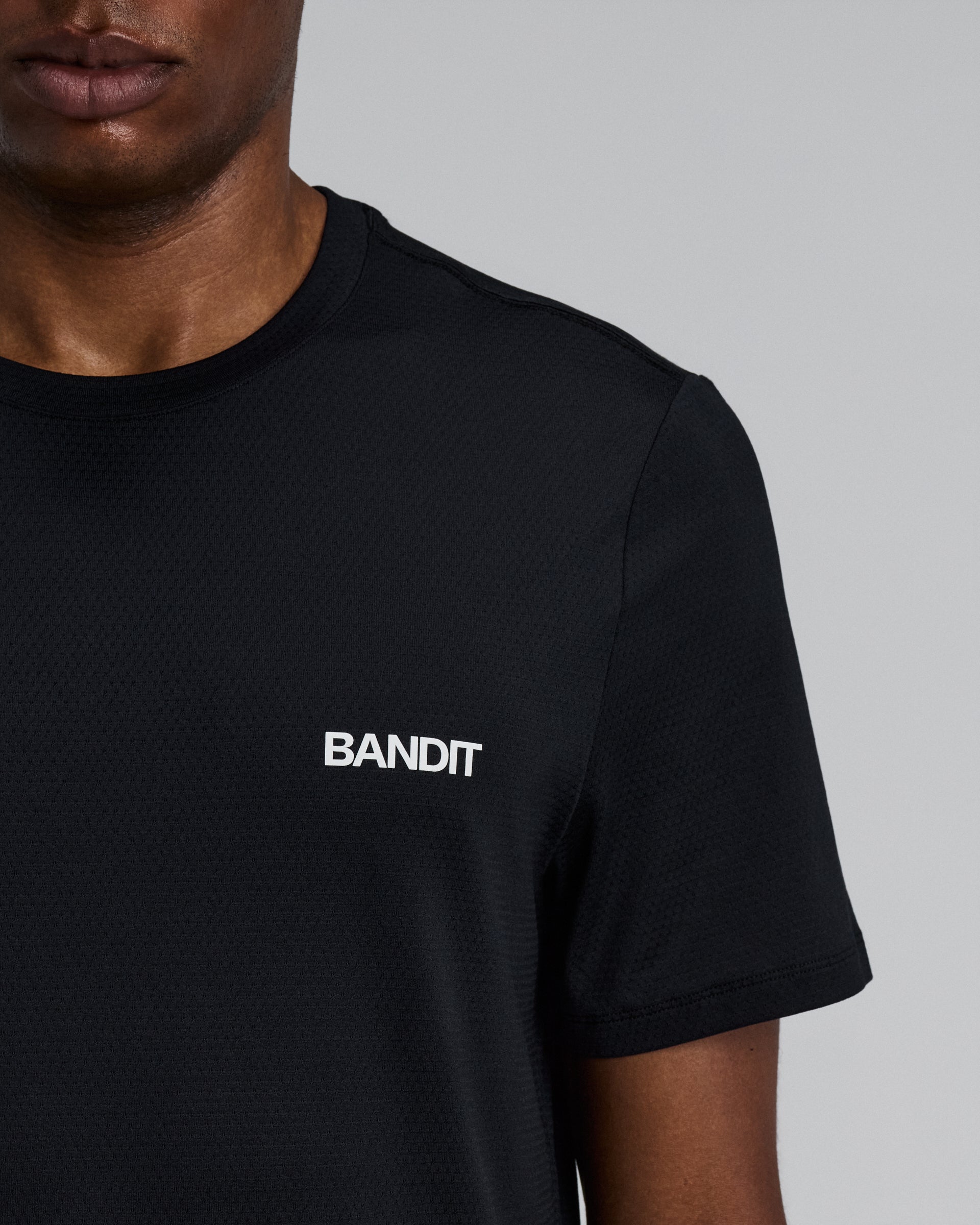 BANDIT MEN'S PERFORMANCE TEE MICROMESH - BANDIT BLACK