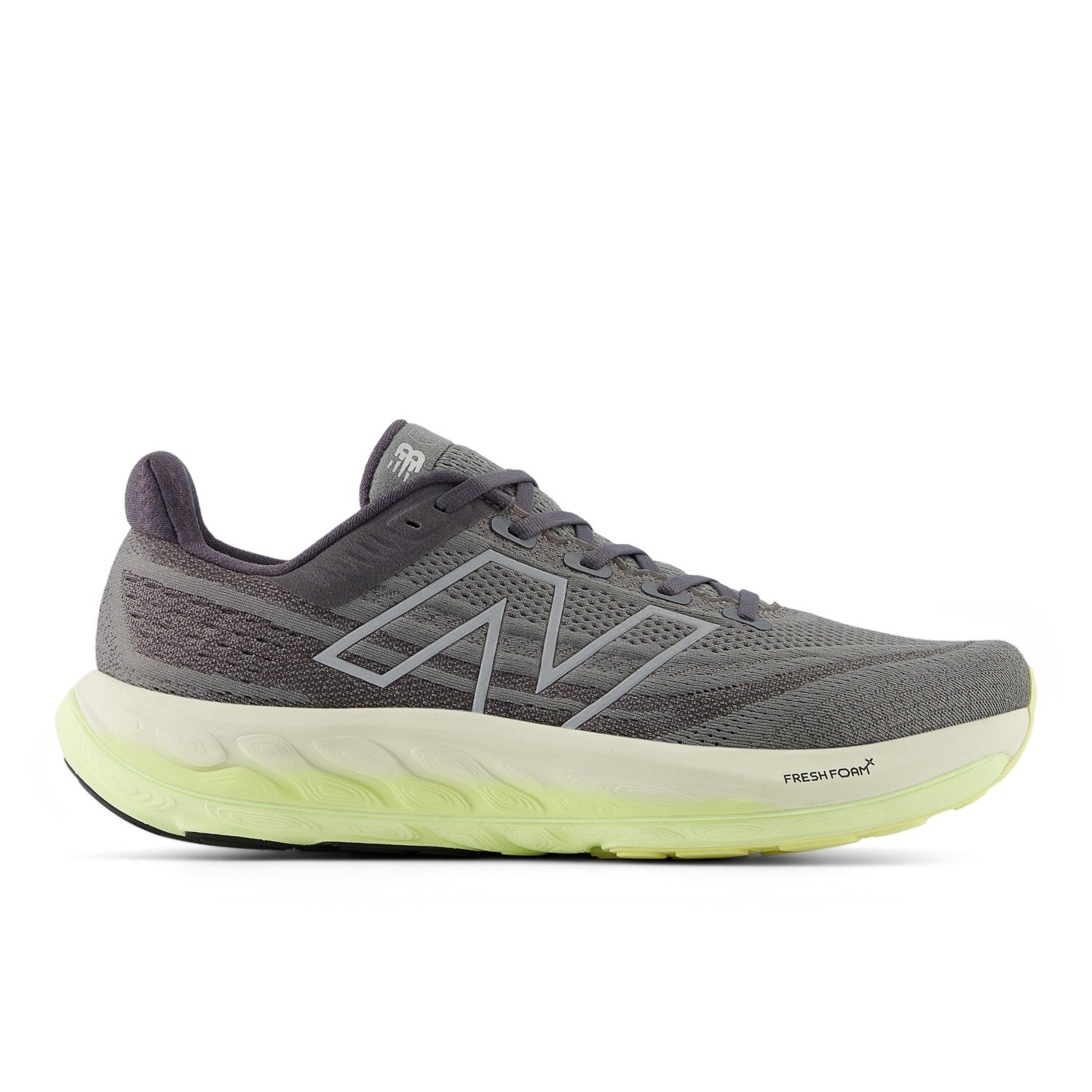 NEW BALANCE MEN'S VONGO V6 - D - A6 HARBOR GREY WITH LIMELIGHT AND SILVER METALLIC 7.0